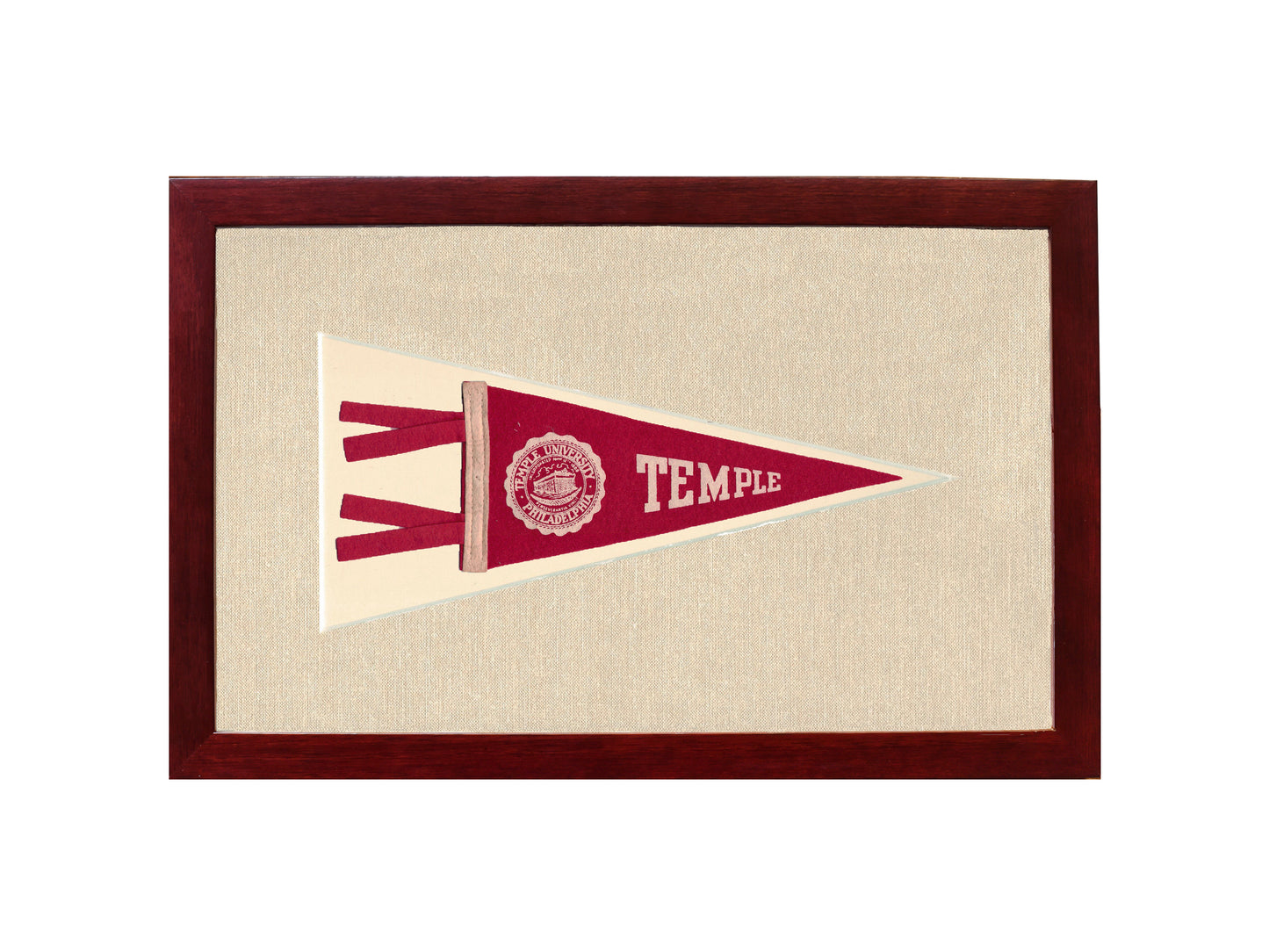 Vintage Temple University Pennant