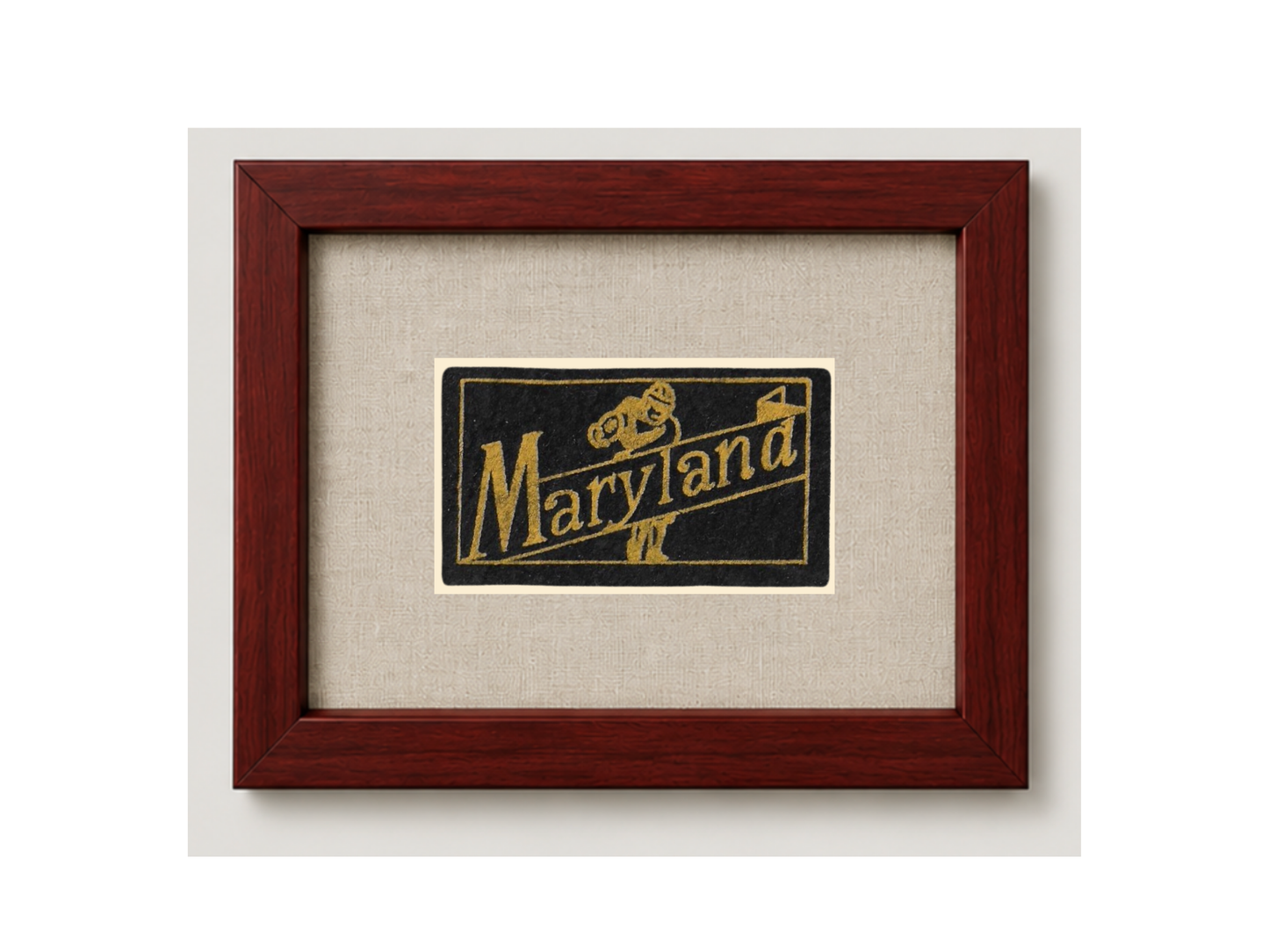 Vintage University of Maryland Candy Felt