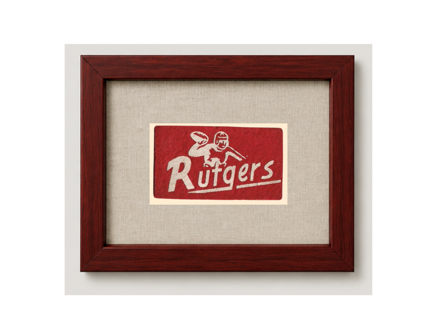Vintage Rutgers University Felt Candy Pennant