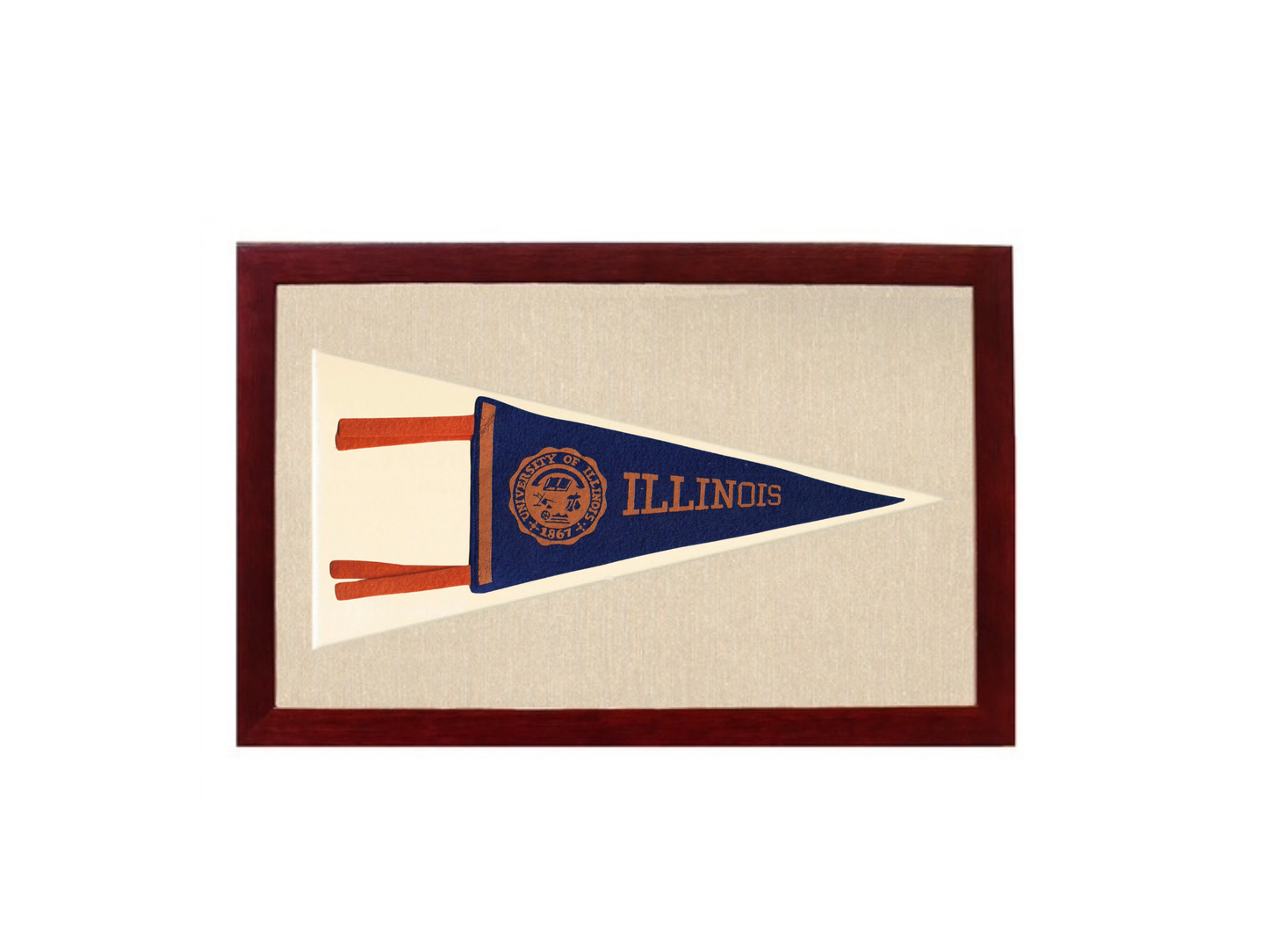 Vintage Illinois Pennant