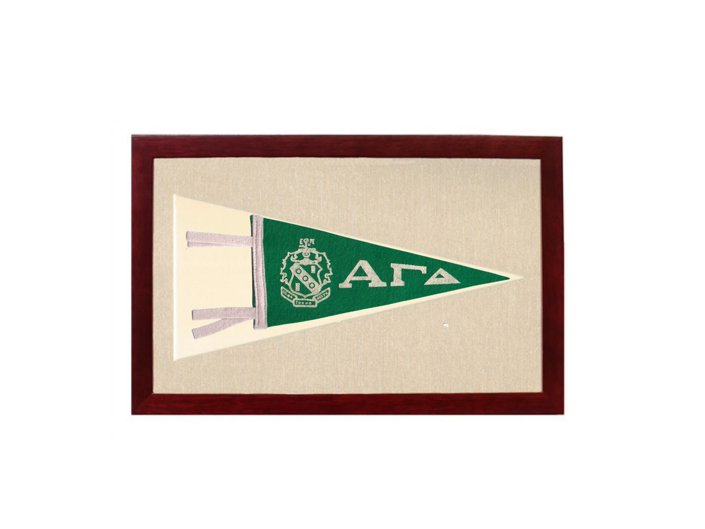 Vintage Alpha Gamma Delta Sorority Pennant