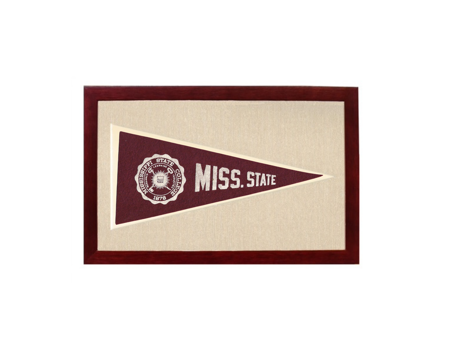 Vintage Mississippi State College Pennant (circa 1940)