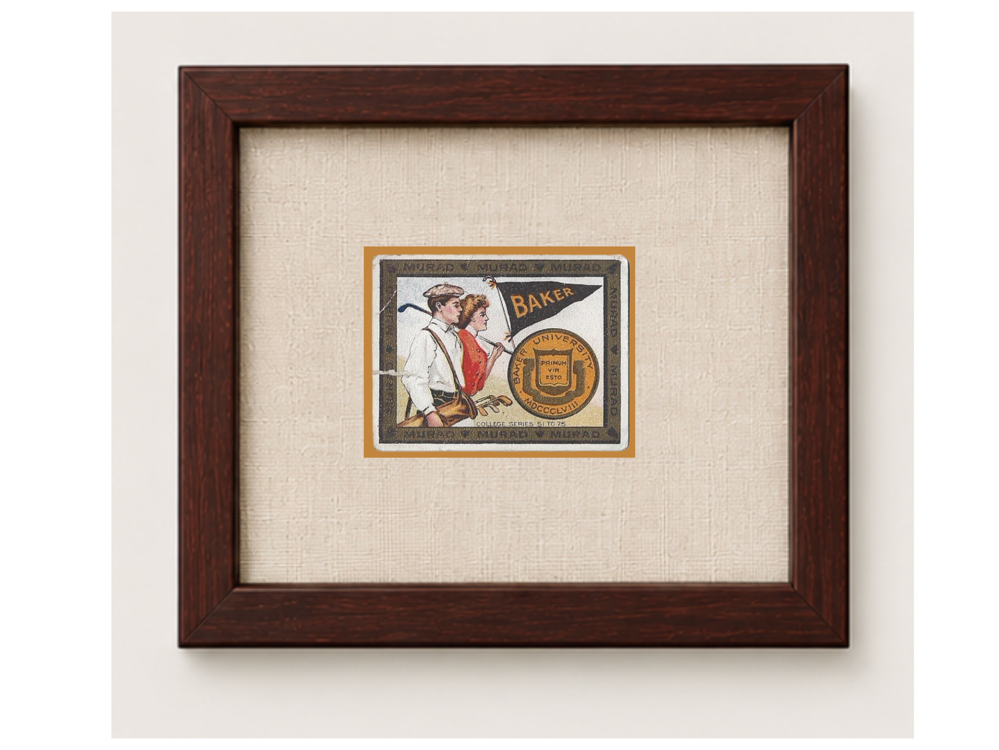 Vintage Baker College Tobacco Card