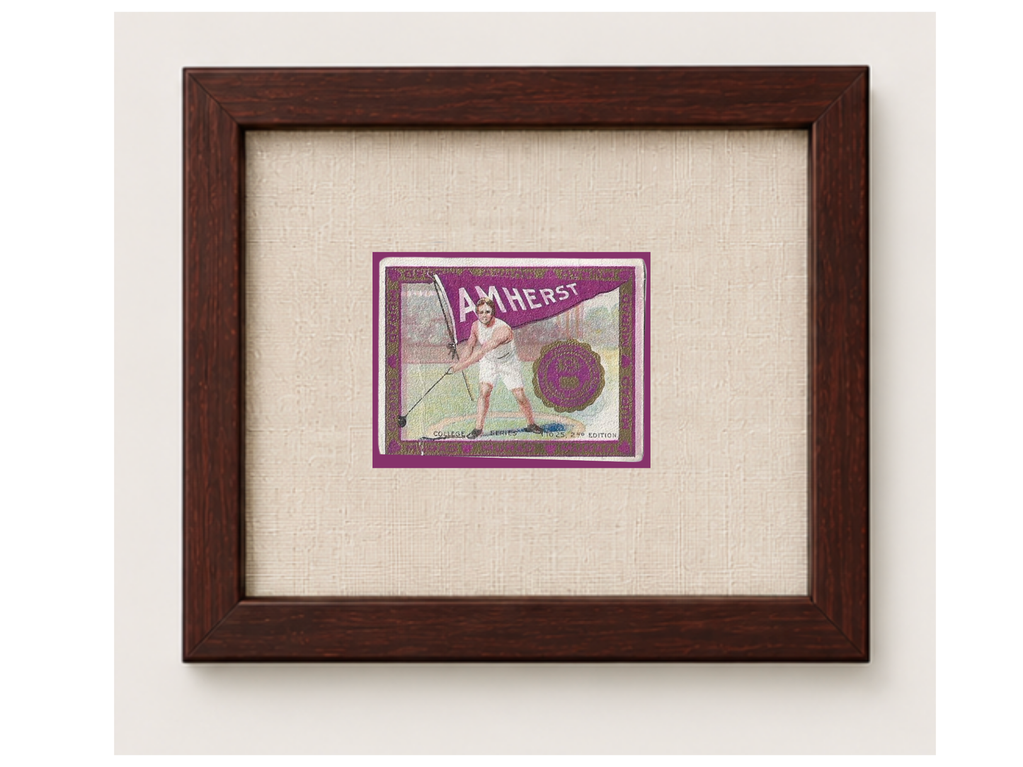 Vintage Amherst College Tobacco Card