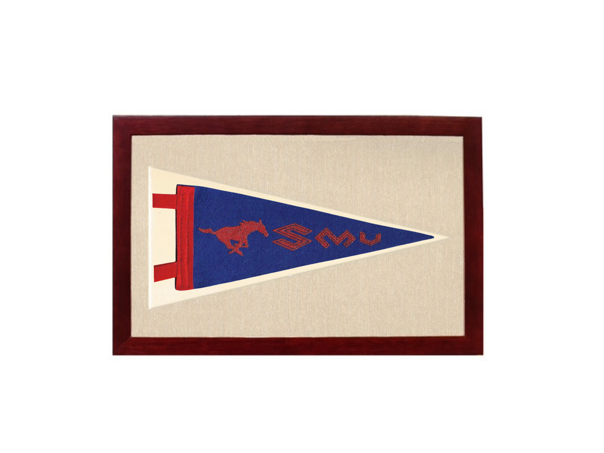 Vintage Southern Methodist University Pennant