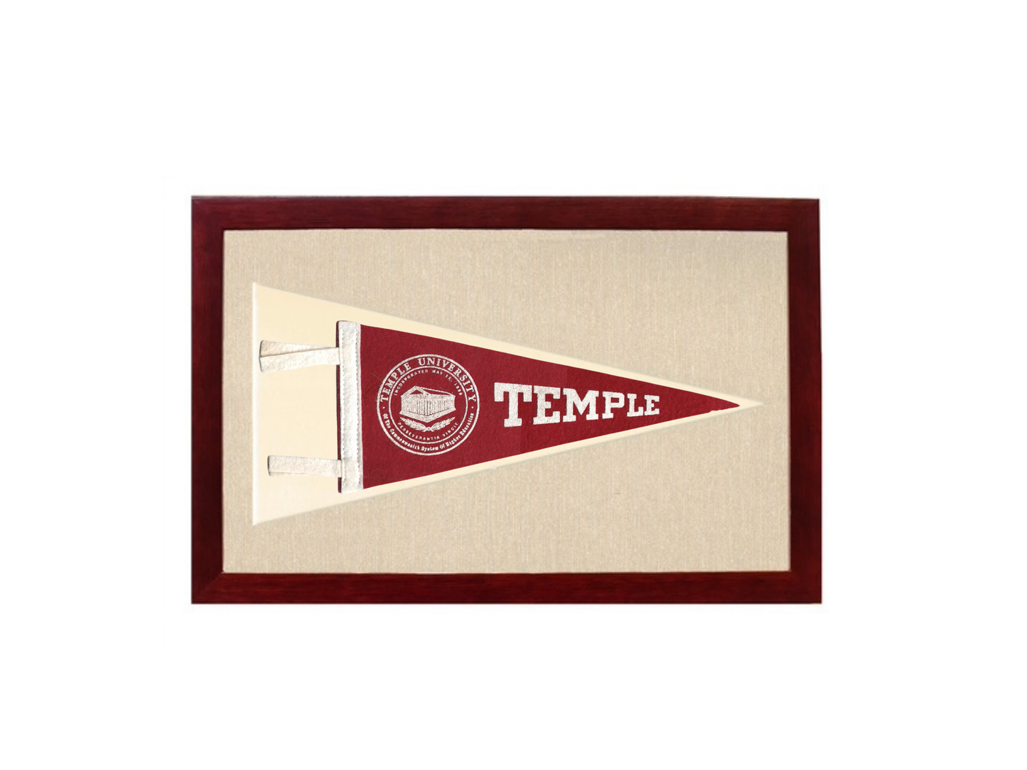 Vintage Temple University Pennant