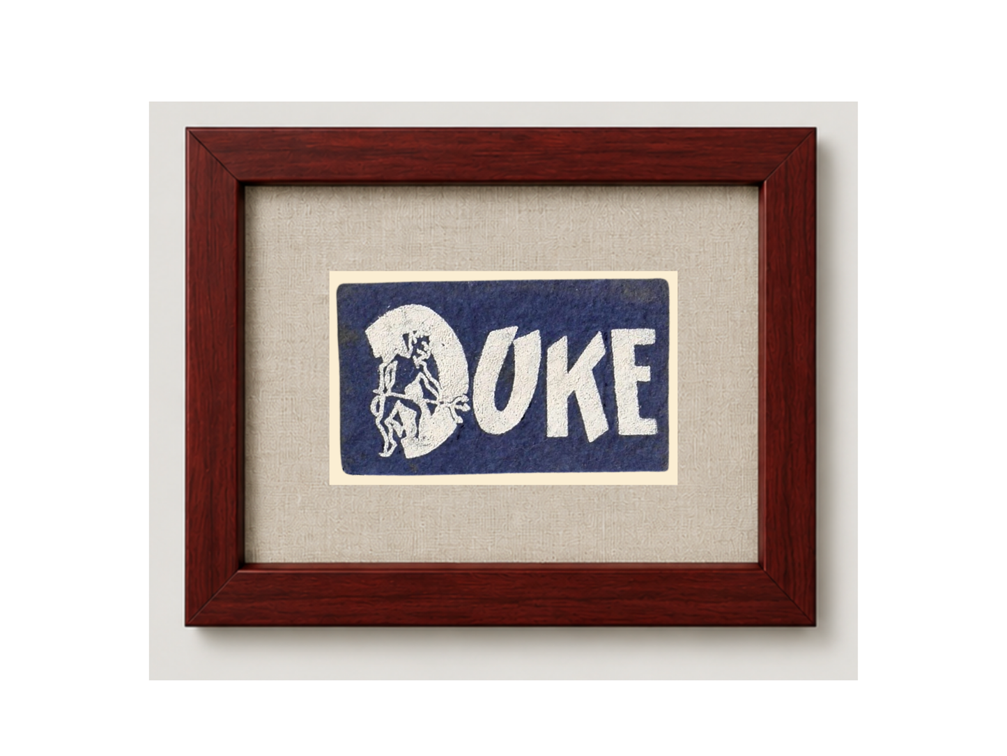 Vintage Duke University Pennant Candy Felt