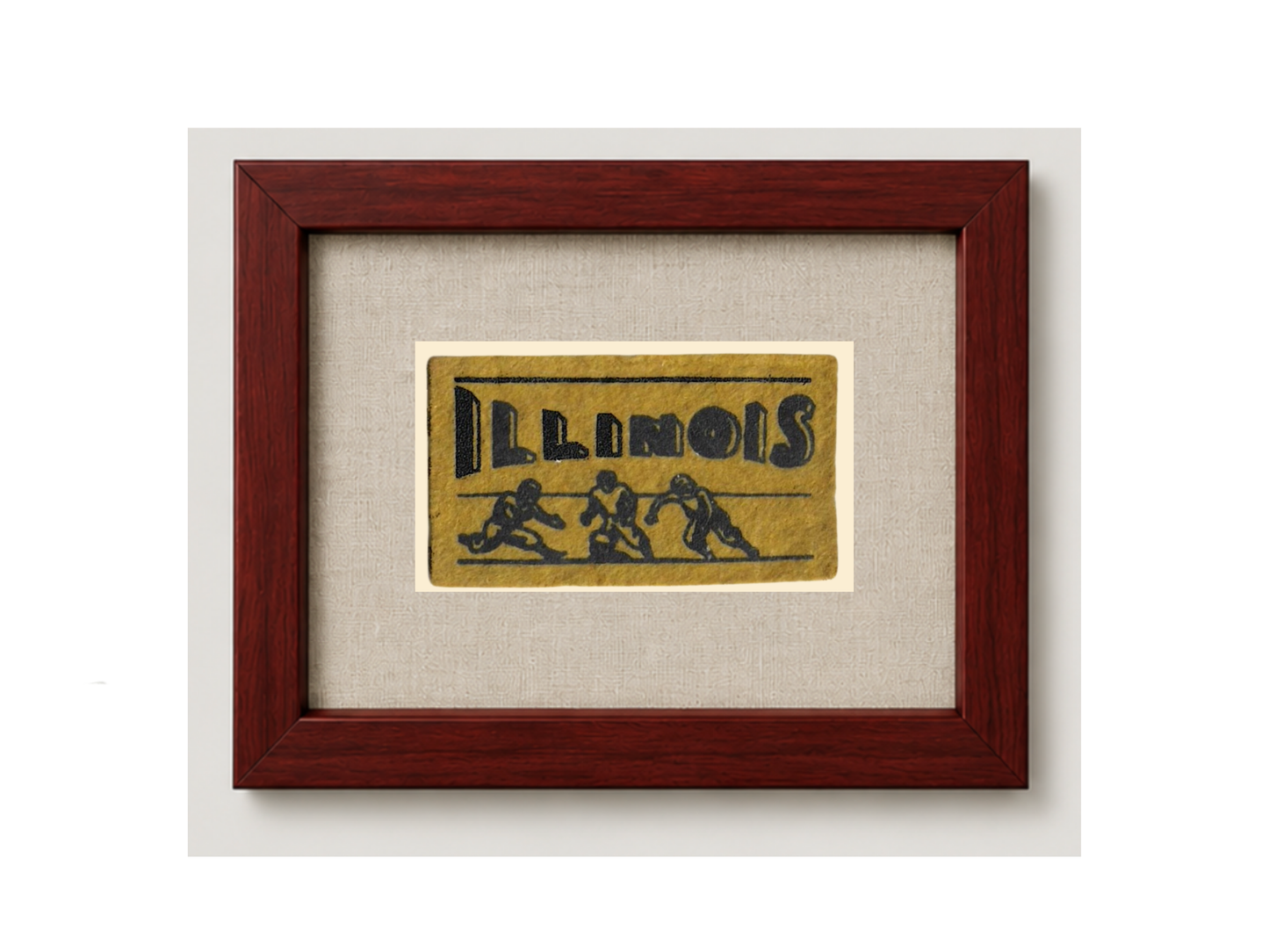 Vintage University of Illinois Candy Felt