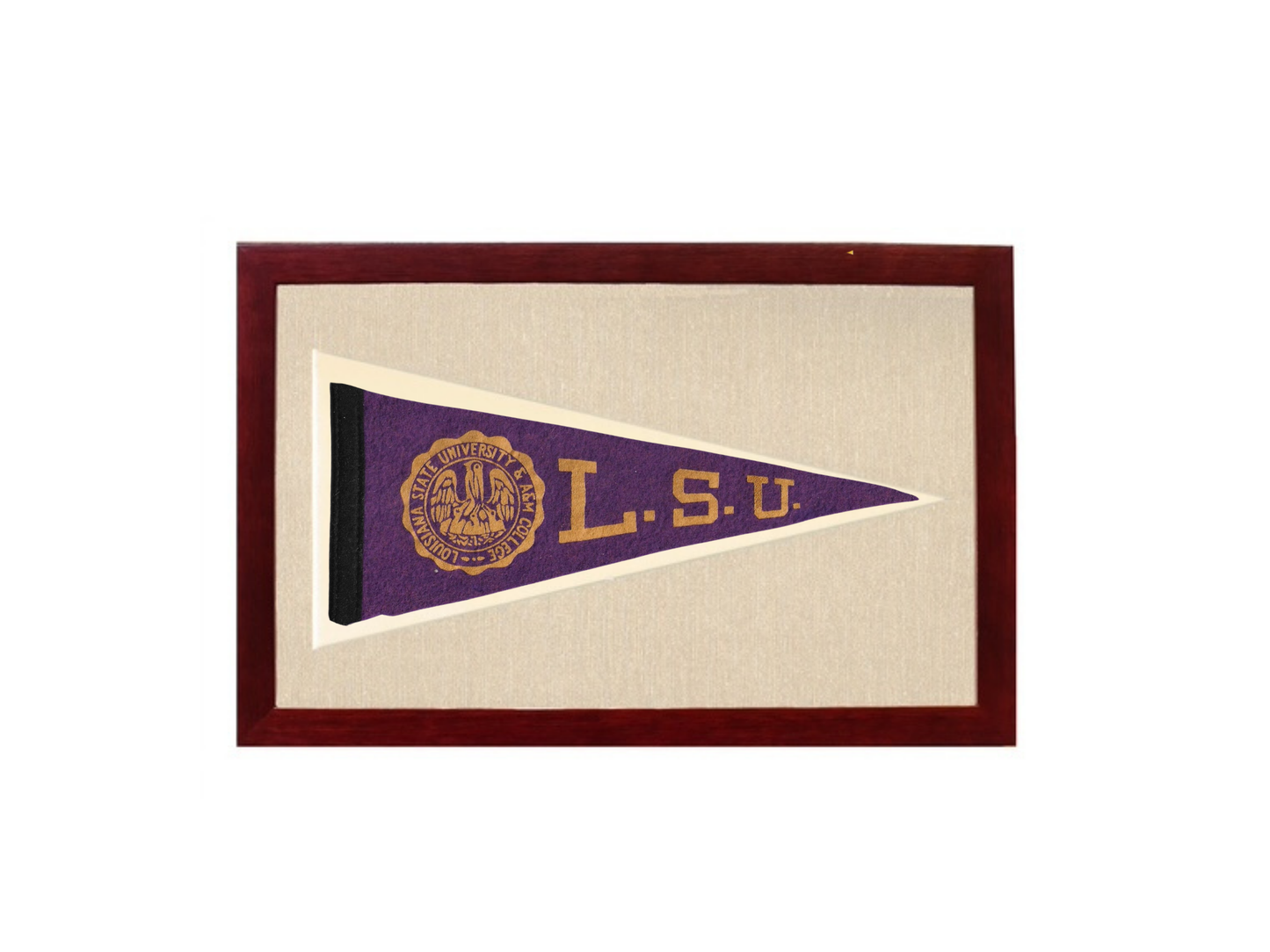 Vintage Louisiana State University (LSU) Pennant