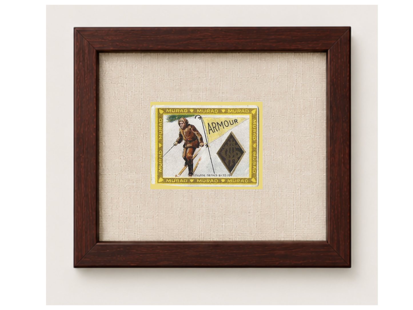 Vintage Armour College Tobacco Card