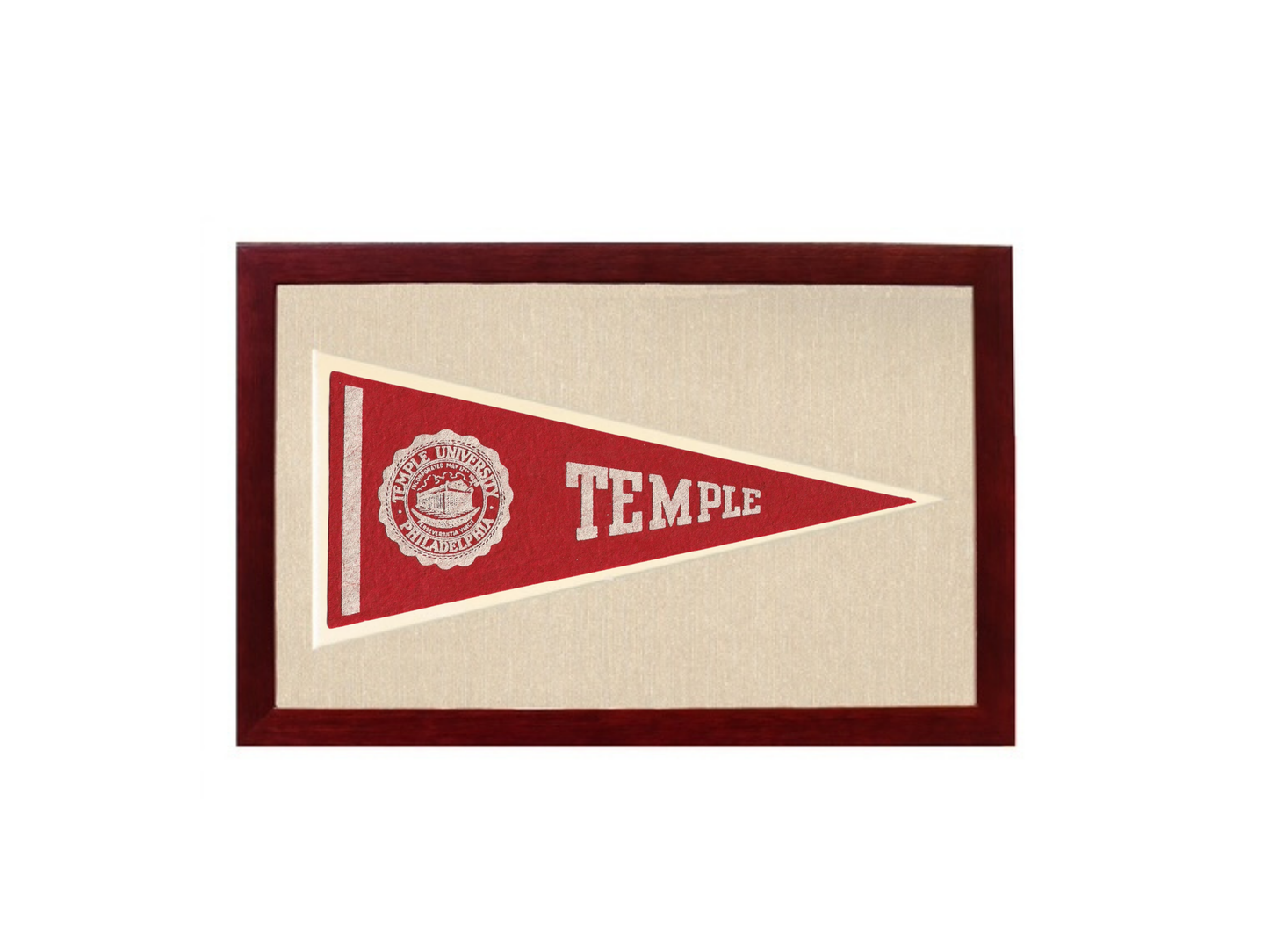 Vintage Temple University Pennant