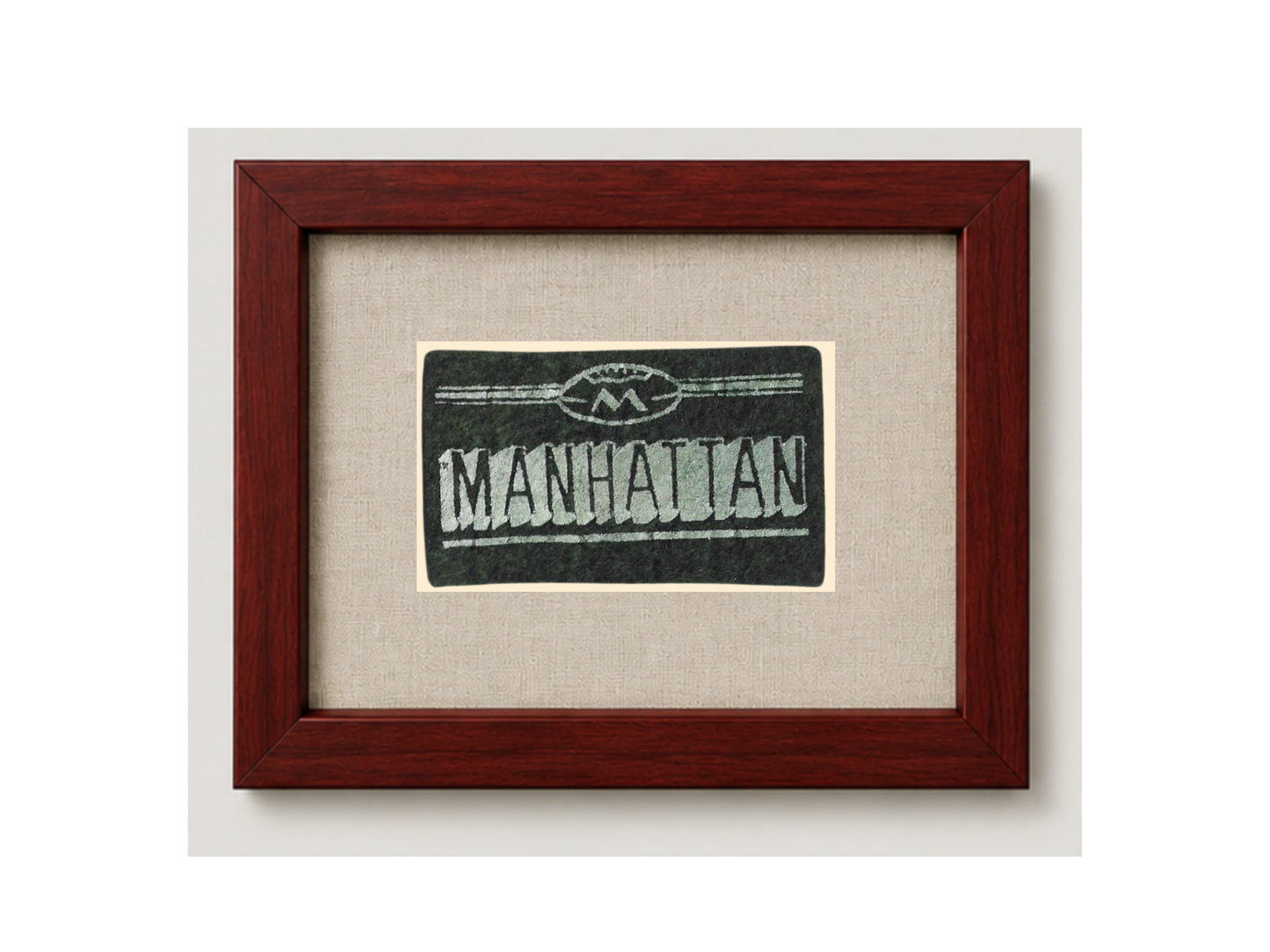 Vintage Manhattan University Candy Felt