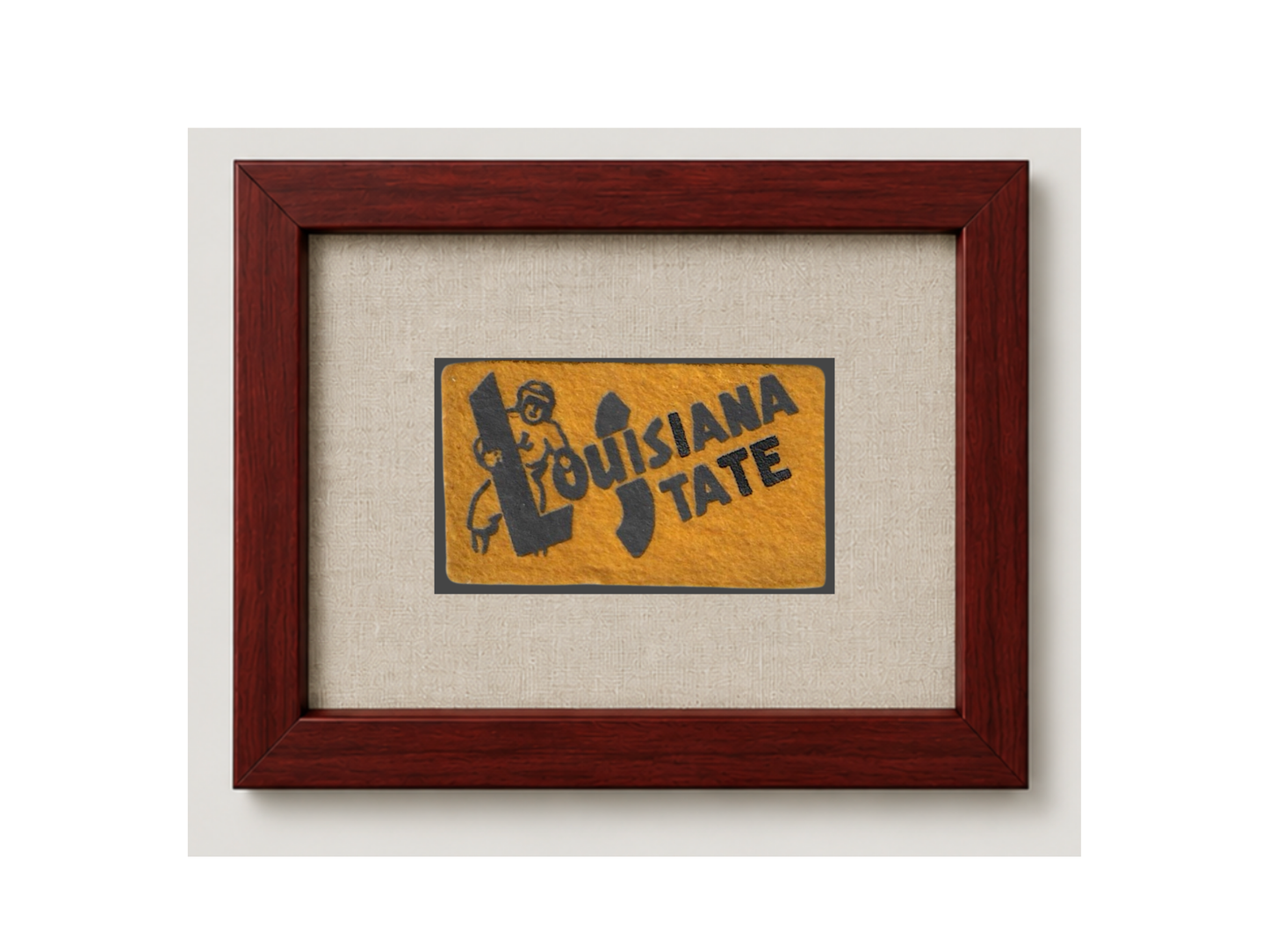 Vintage Louisiana State University Felt Pennant