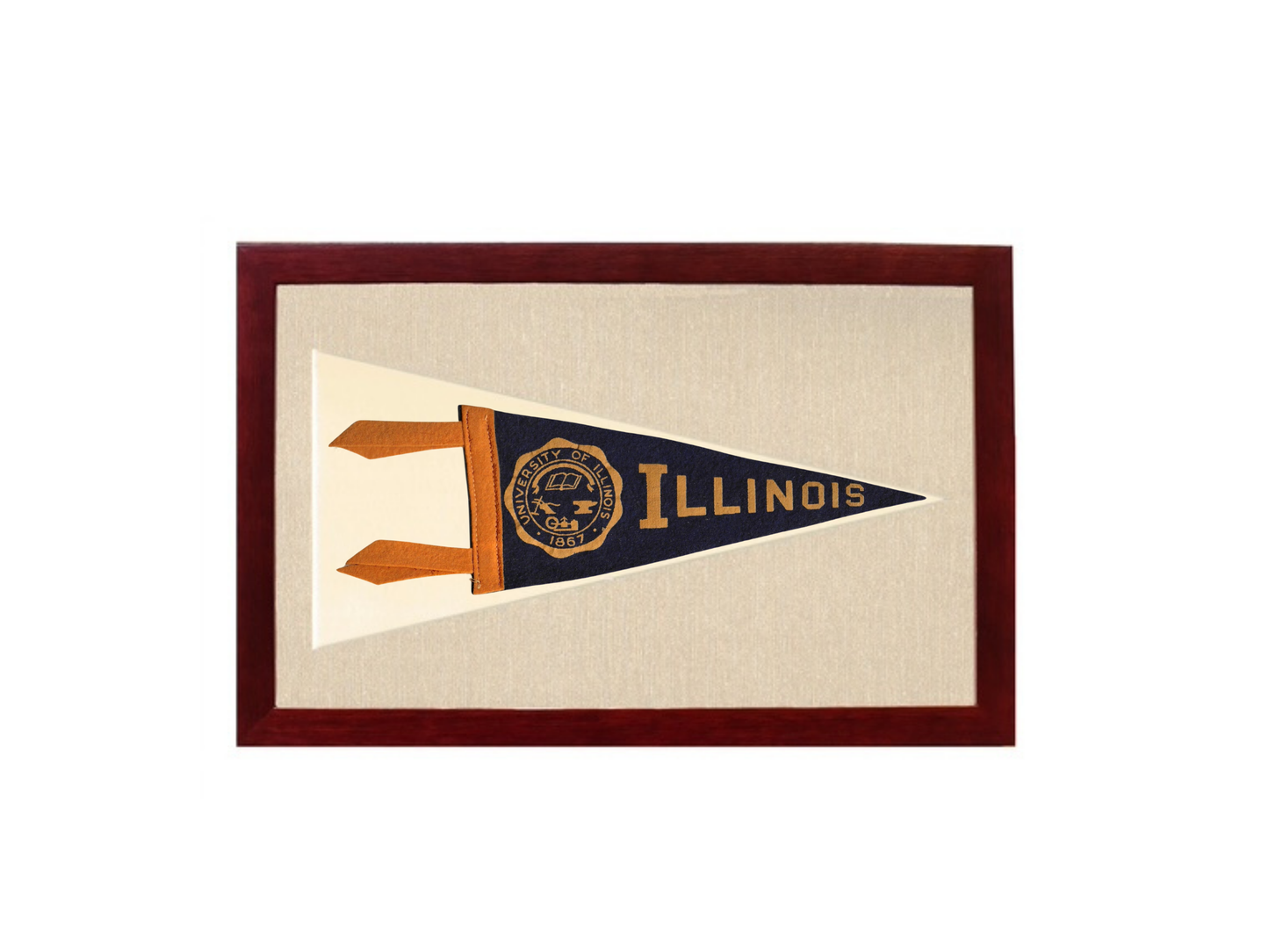 Vintage Illinois Pennant