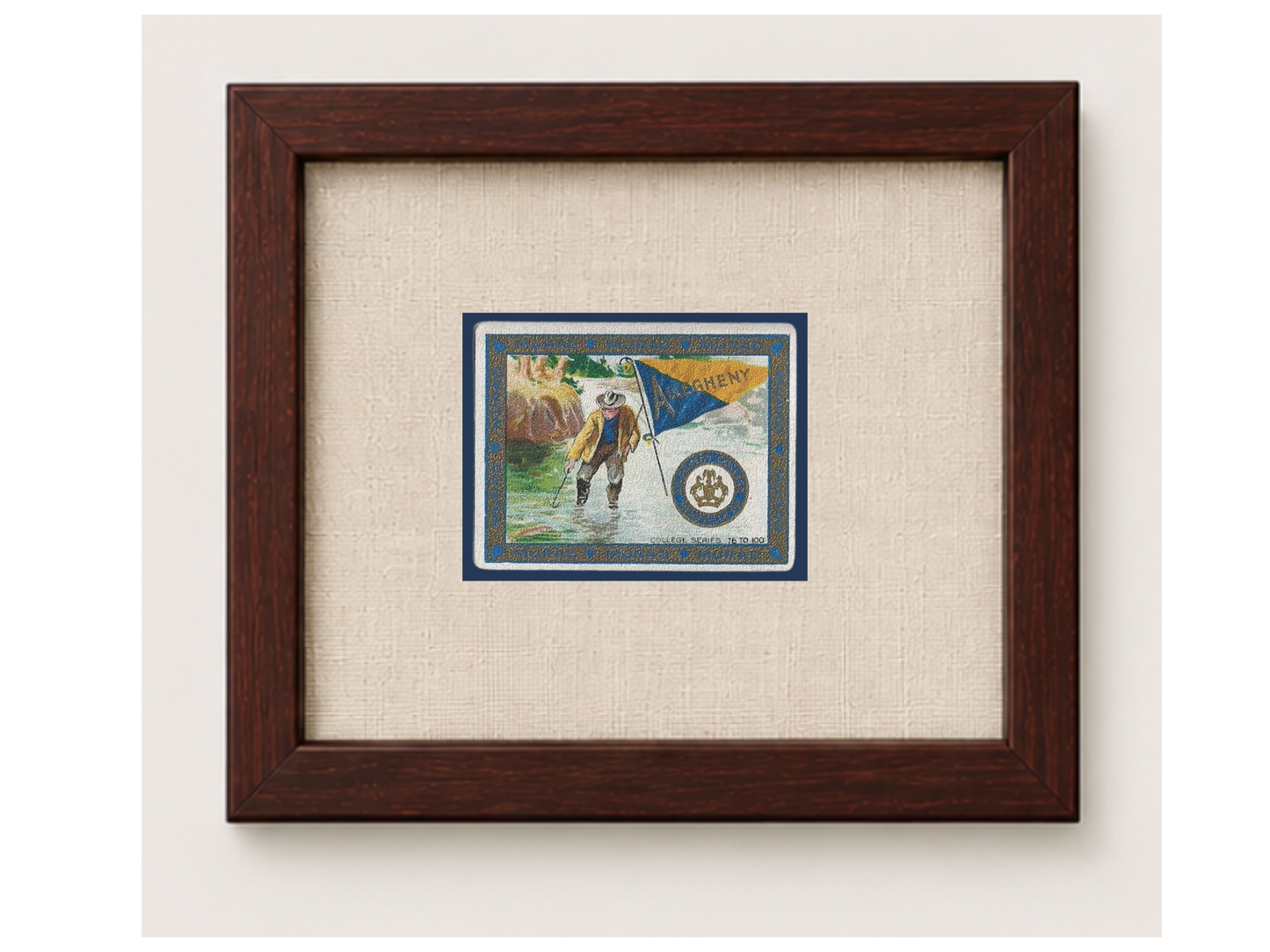 Vintage Allegheny University Tobacco Card