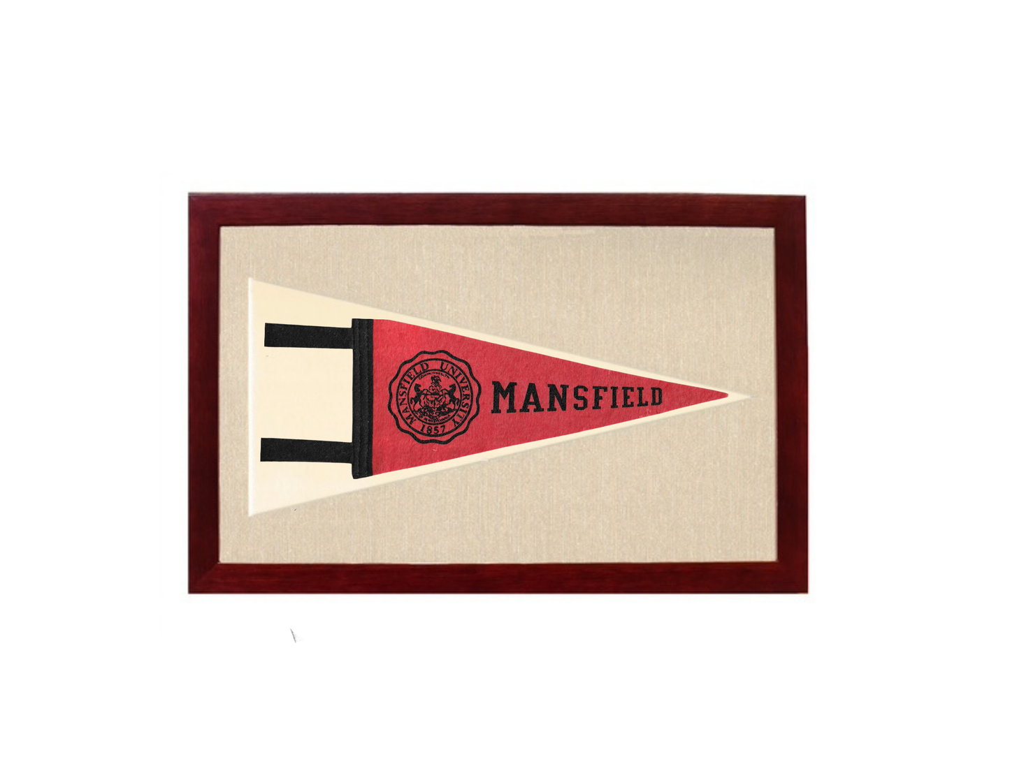 Vintage Mansfield University Pennant