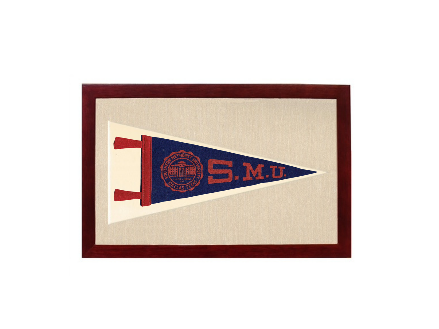 Vintage Southern Methodist University Pennant