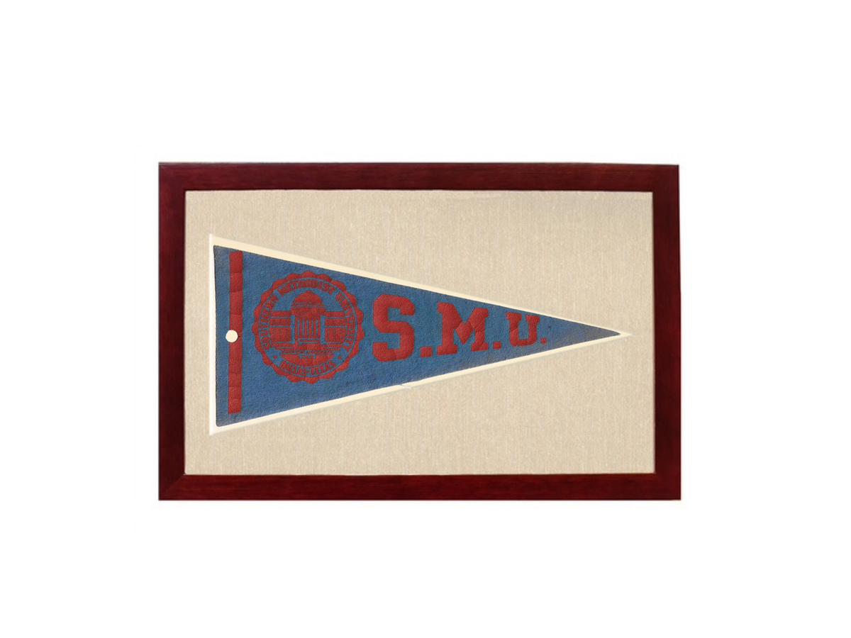 Vintage Southern Methodist University Pennant