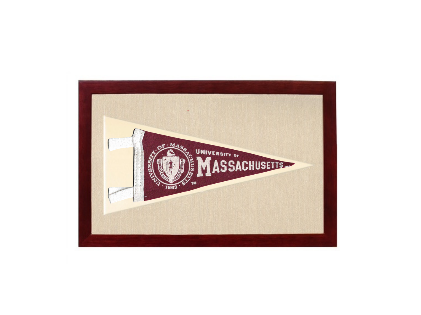 Vintage UMass Pennant