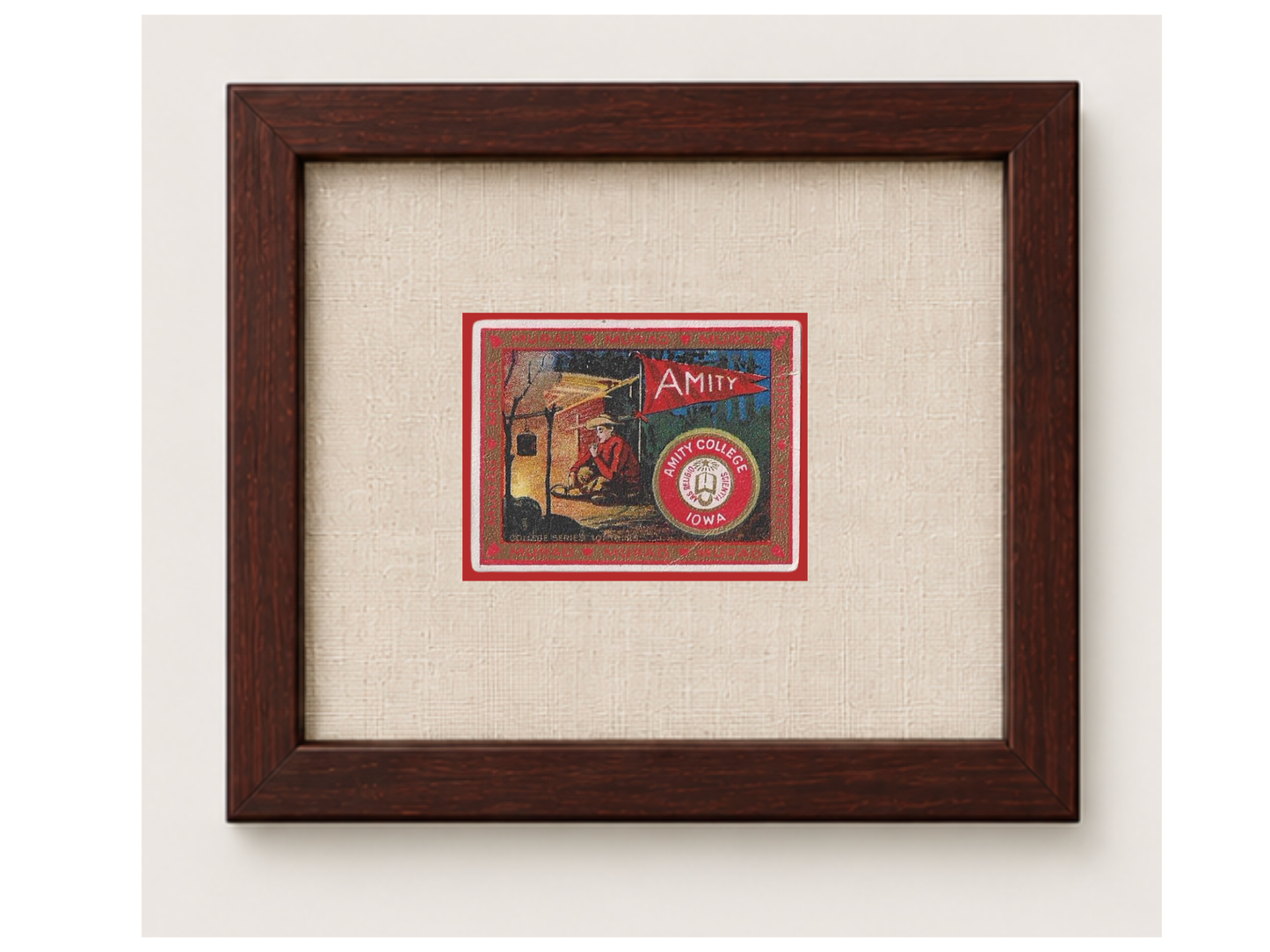 Vintage Amity University Tobacco Card