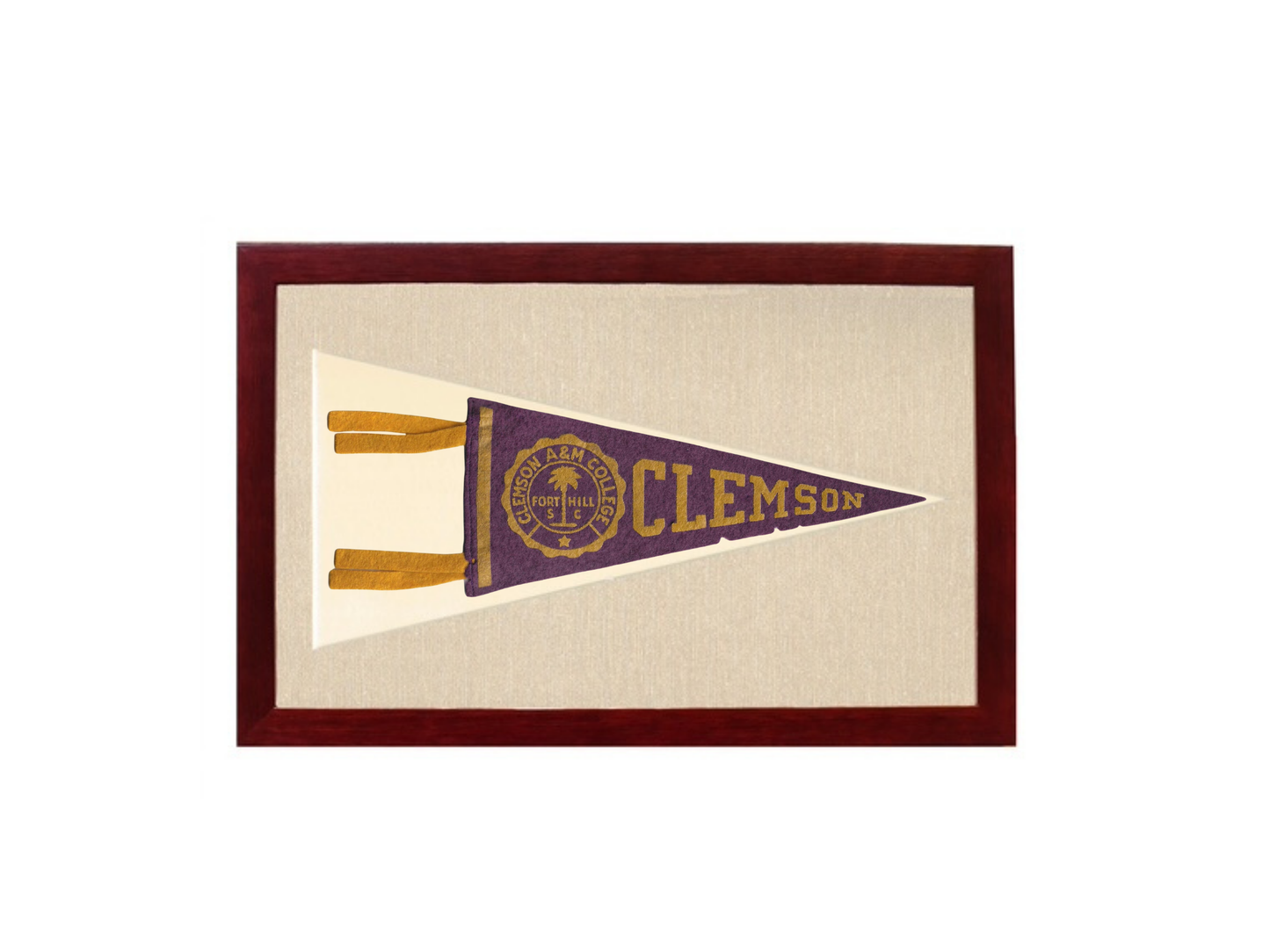 Vintage Clemson University Pennant