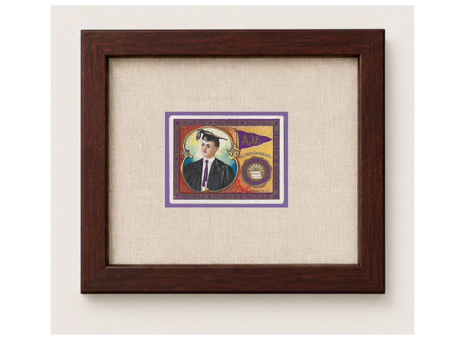 Vintage Alfred University Tobacco Card