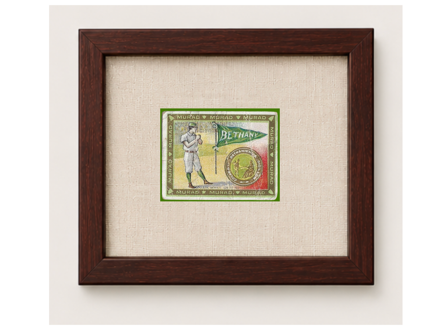 Vintage Bethany University Tobacco Card