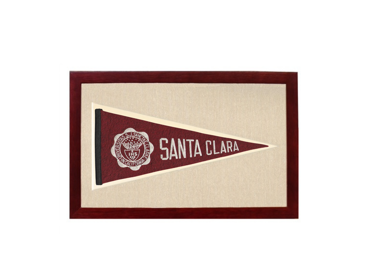 Vintage Santa Clara University Pennant