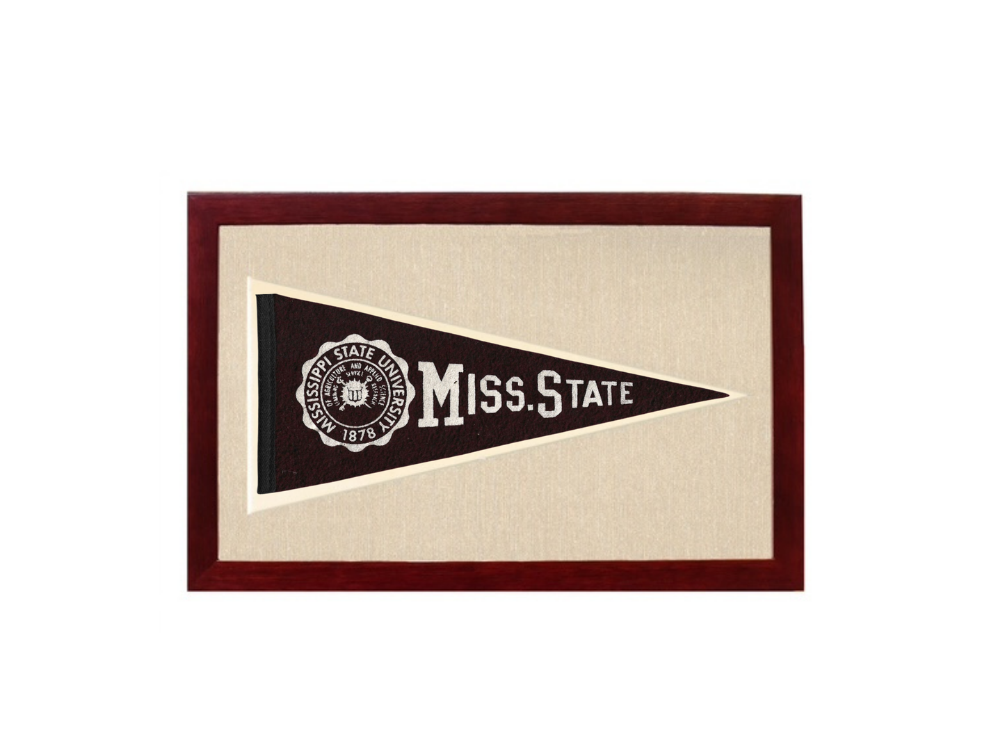 Vintage Mississippi State College Pennant (circa 1940)