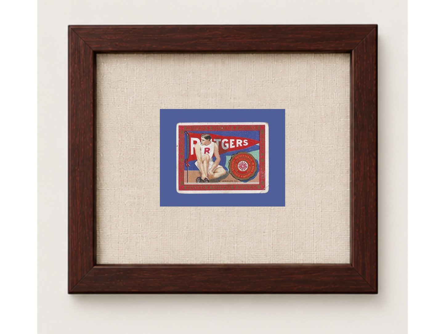 Vintage Rutgers University Tobacco Card