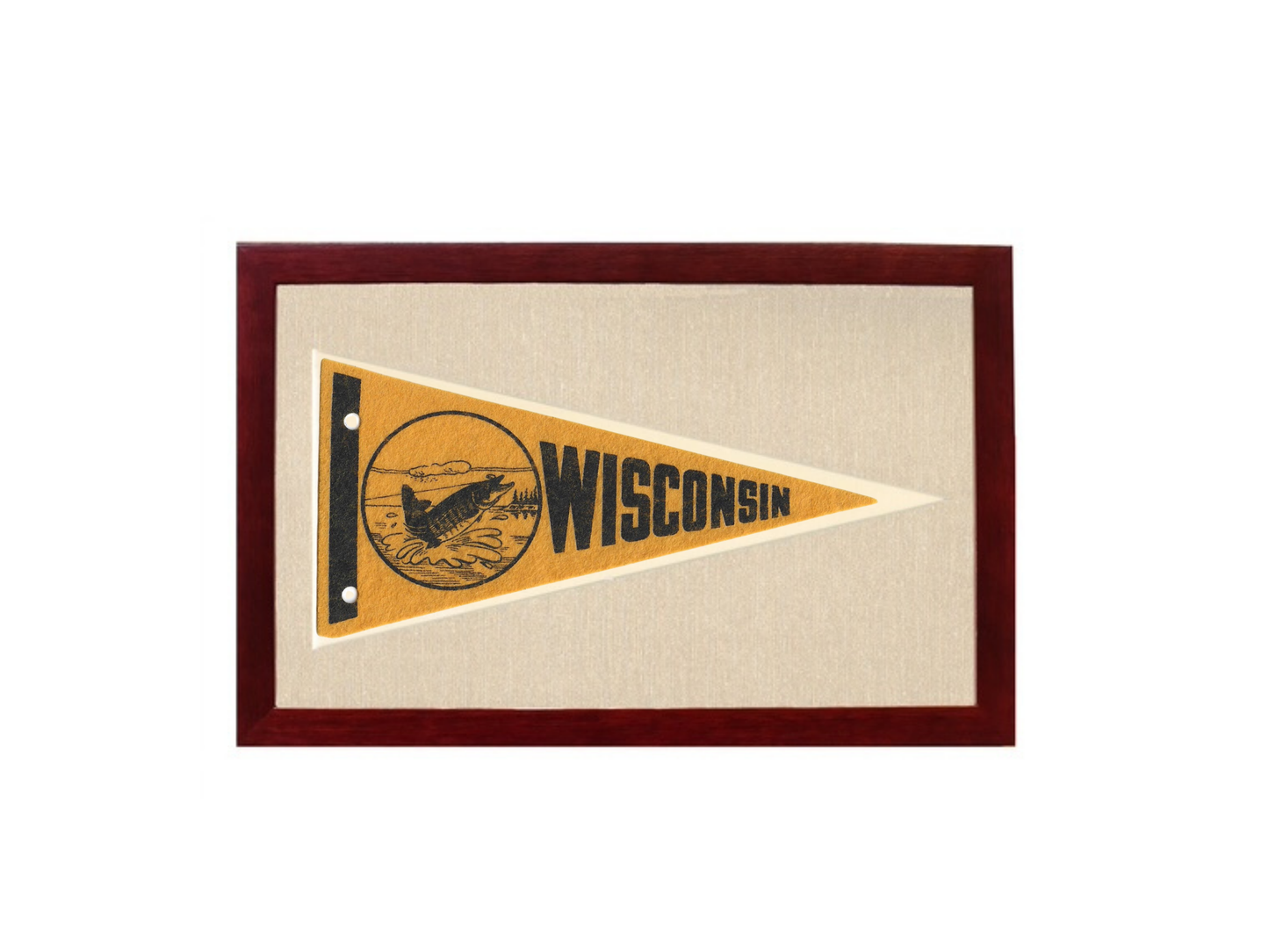 Vintage Wisconsin Pennant