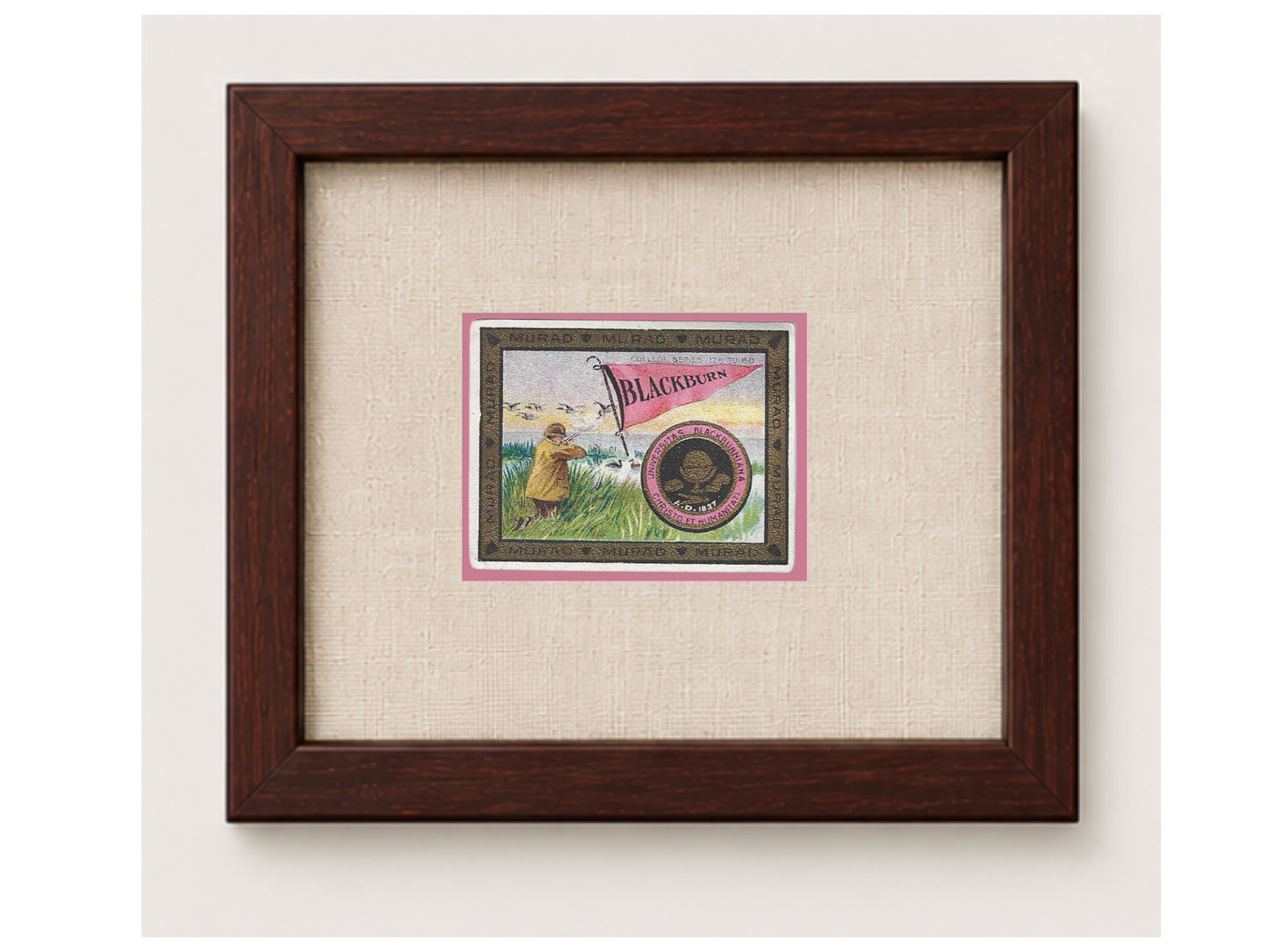 Vintage Blackburn University Tobacco Card