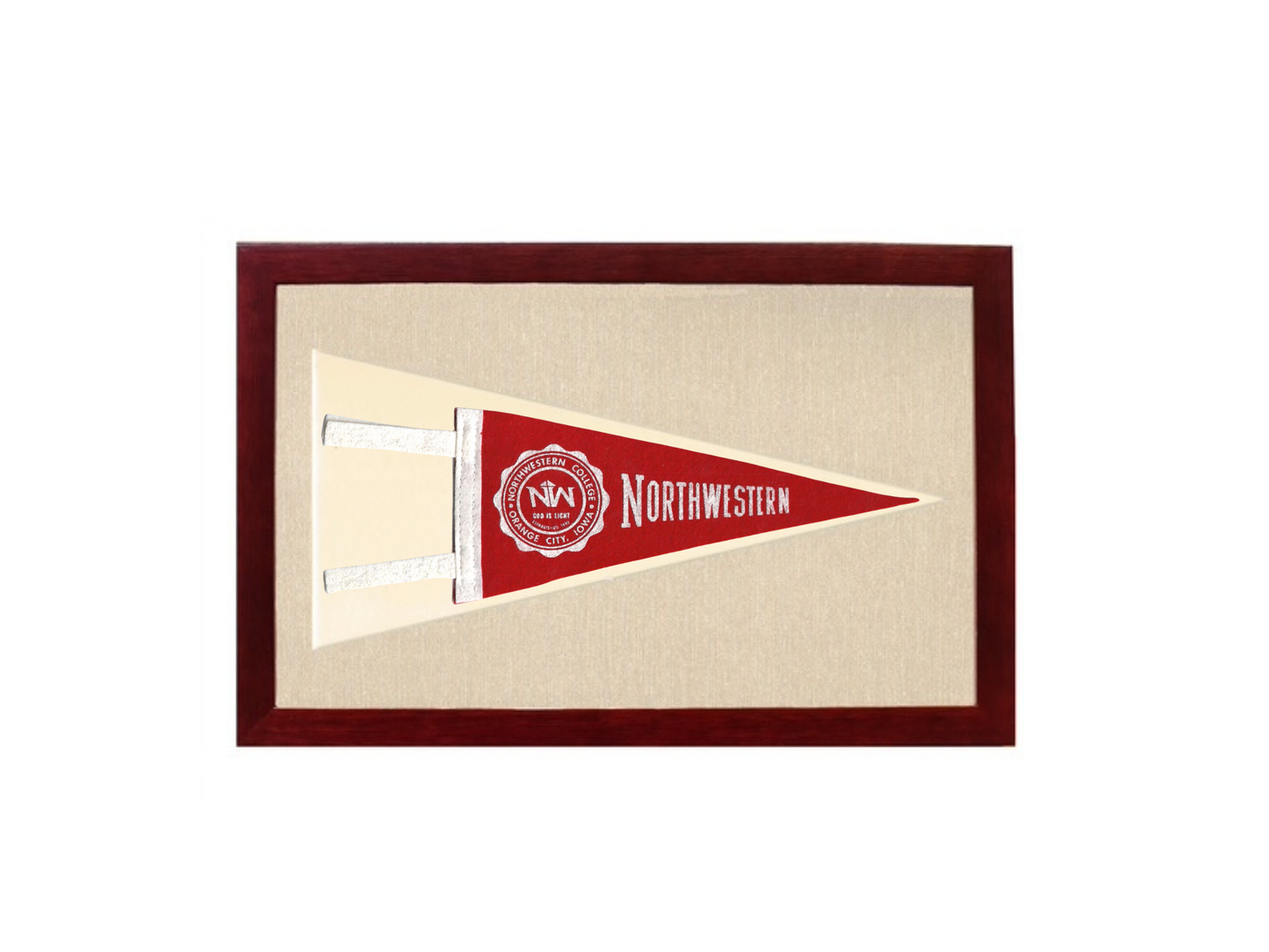 Vintage Northwestern College Pennant