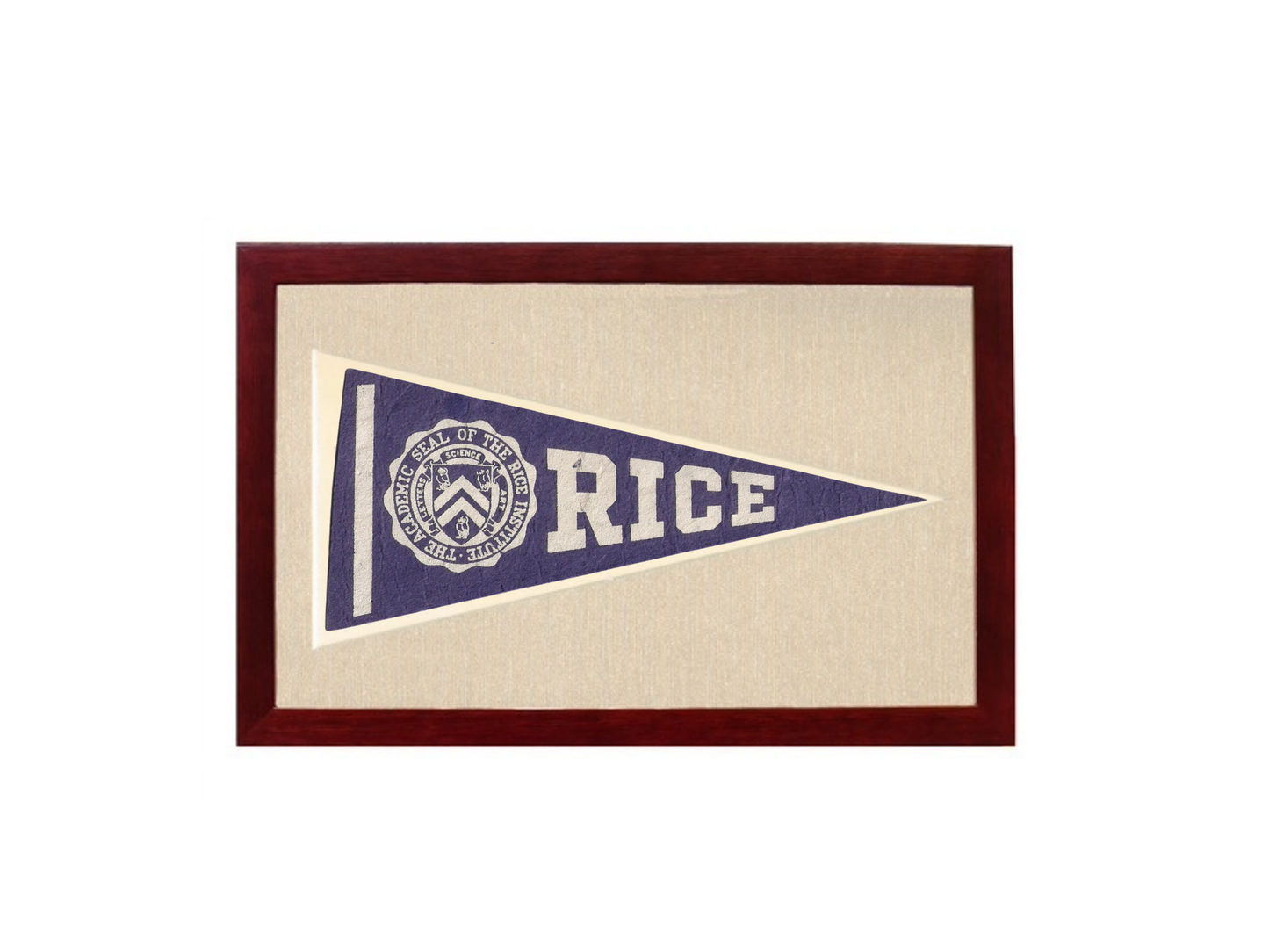 Vintage Rice University Pennant