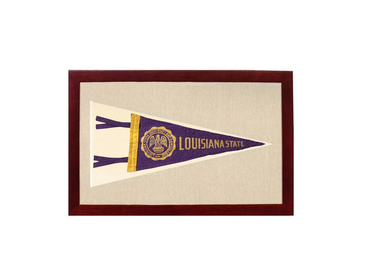 Vintage Louisiana State University (LSU) Pennant