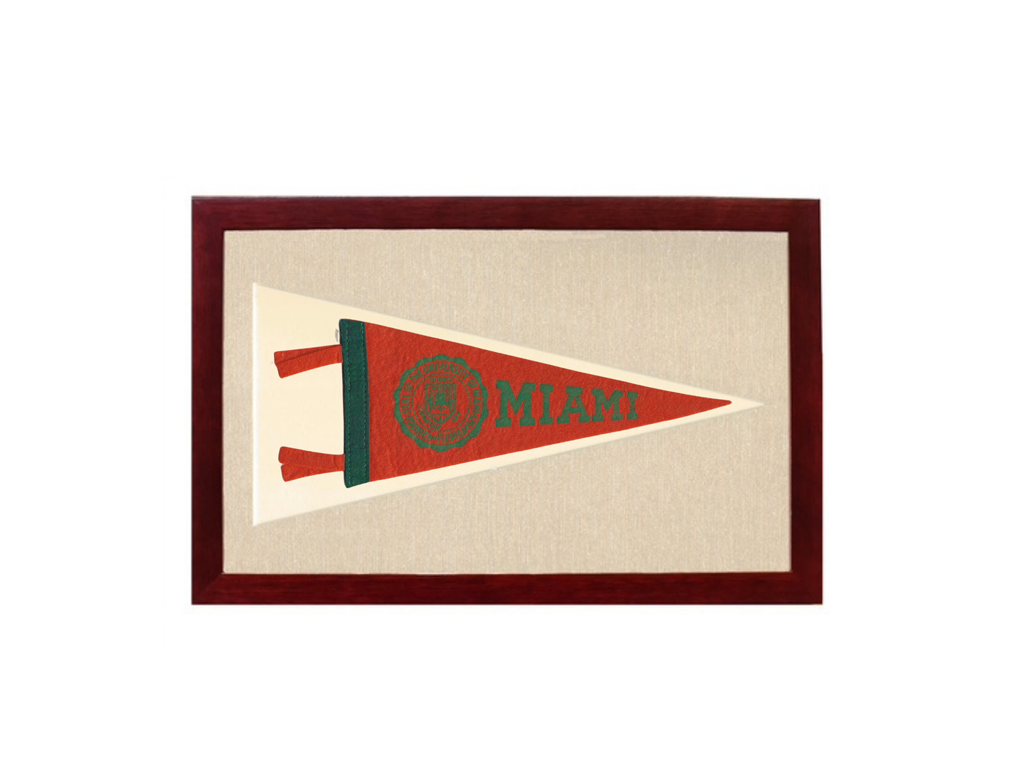 Vintage University of Miami Pennant