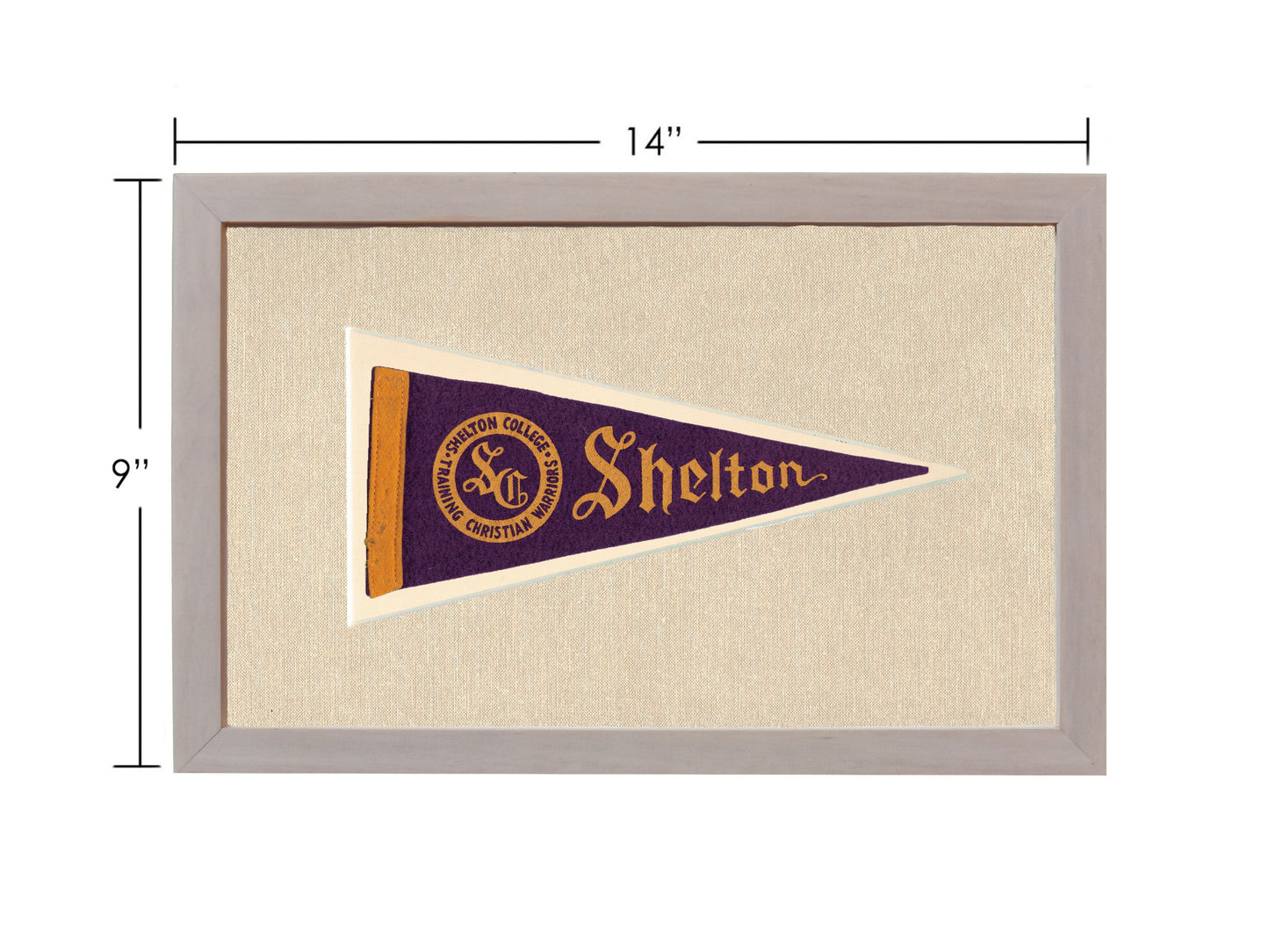 Vintage Shelton College Pennant