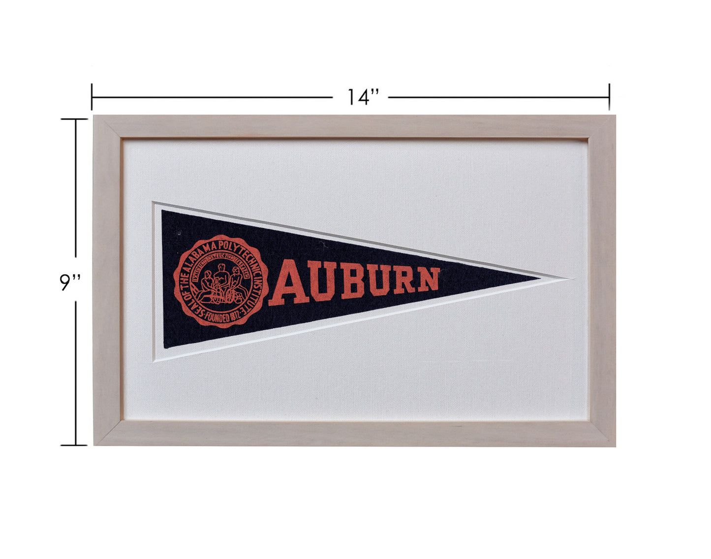 Vintage Auburn University Hormel Pennant