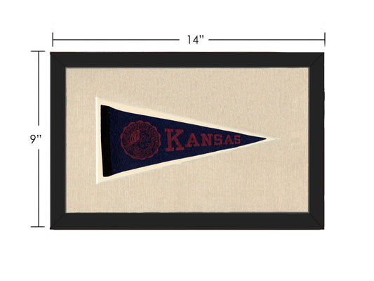 Vintage University of Kansas Pennant