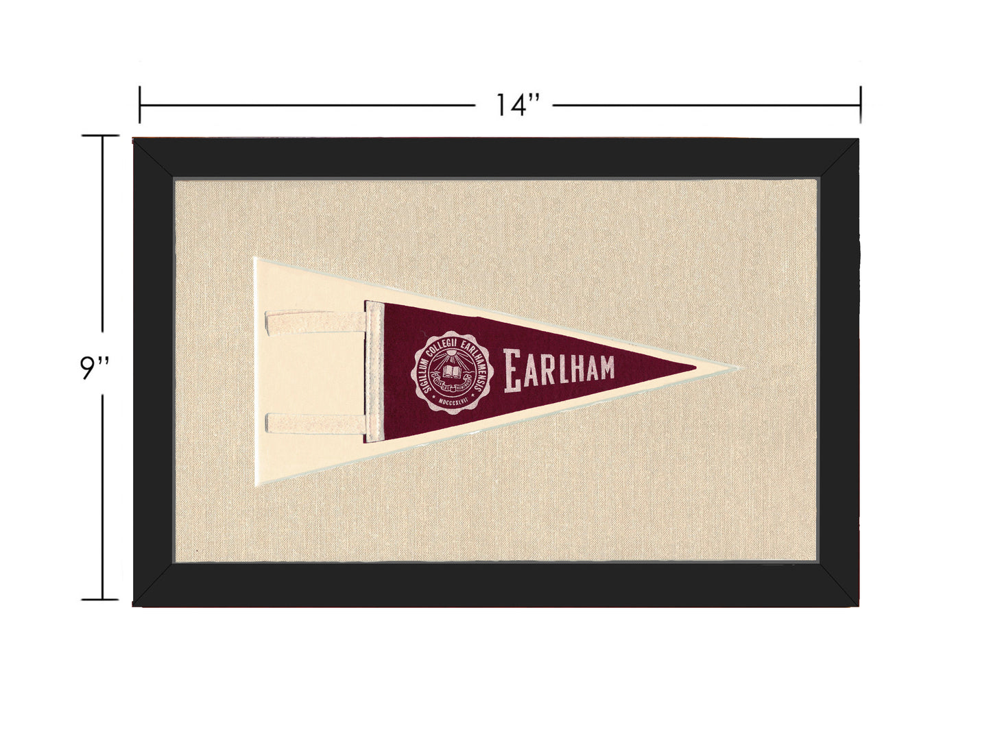 Vintage Earlham College Pennant