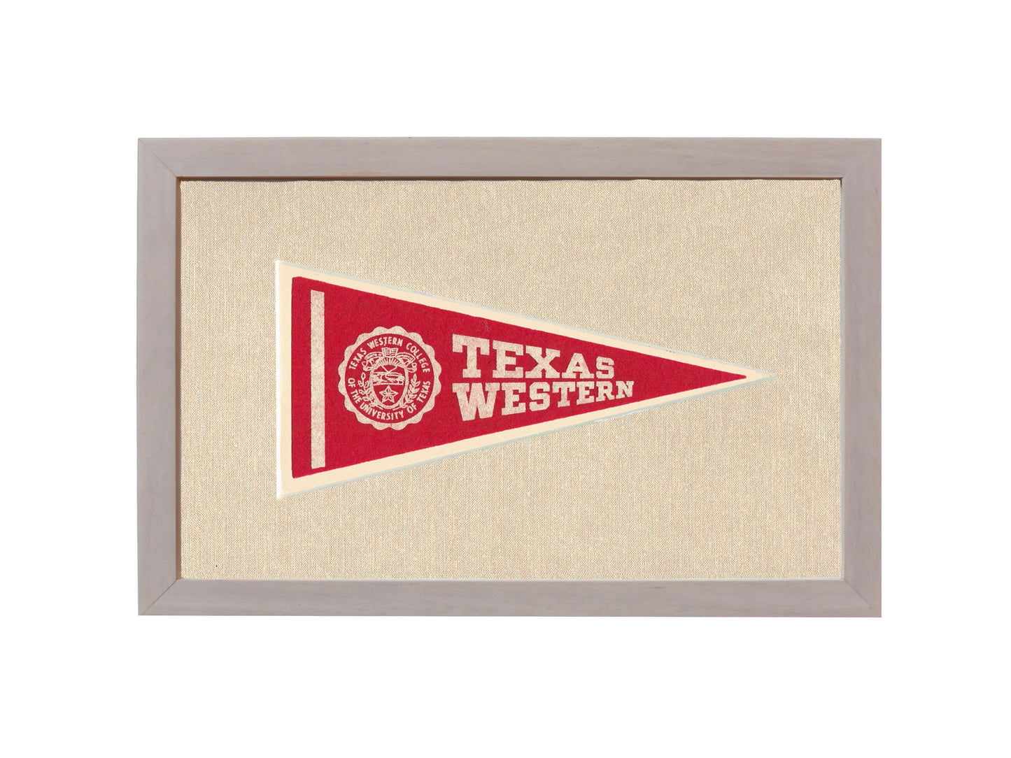 Vintage Texas Western College  Pennant