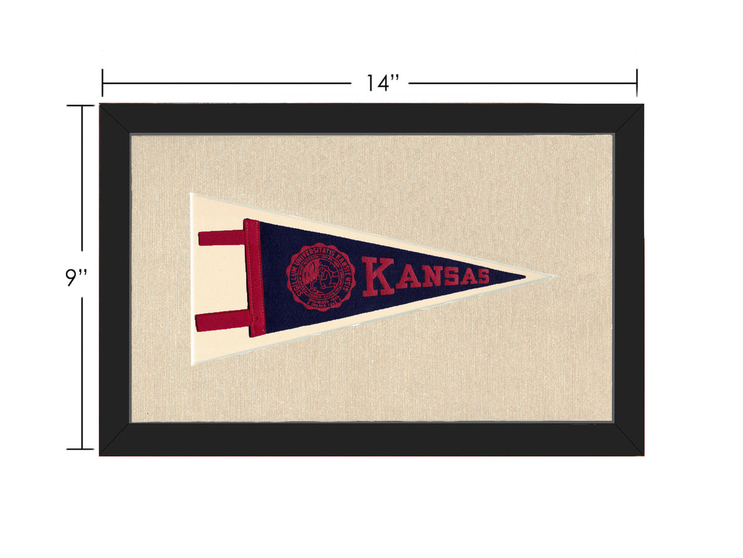Vintage University of Kansas Pennant