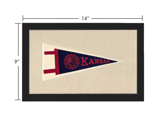 Vintage University of Kansas Pennant