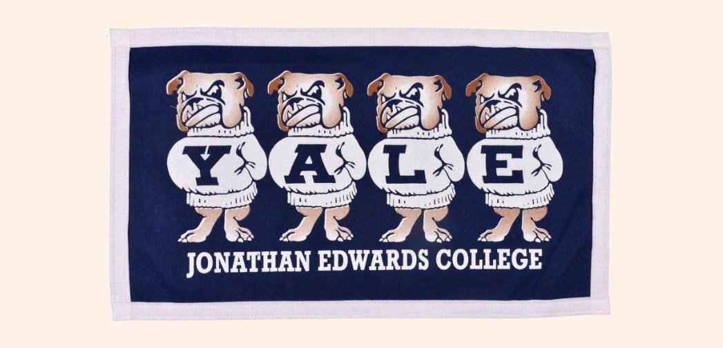 Vintage Yale University Jonathan Edwards College Banner