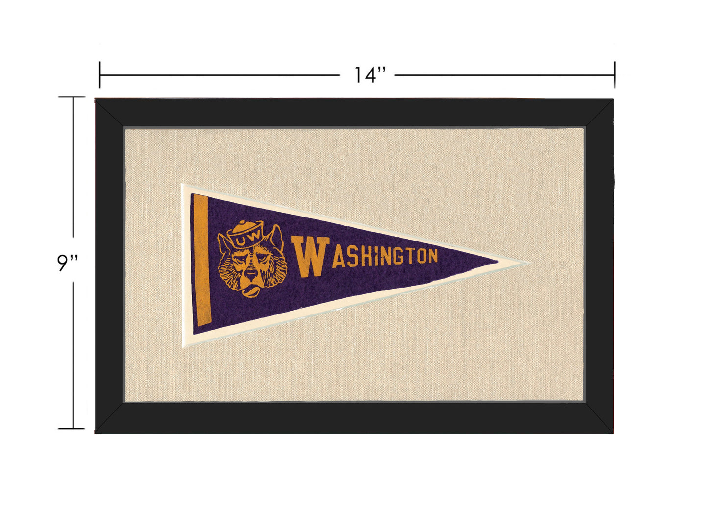 Vintage University of Washington Pennant