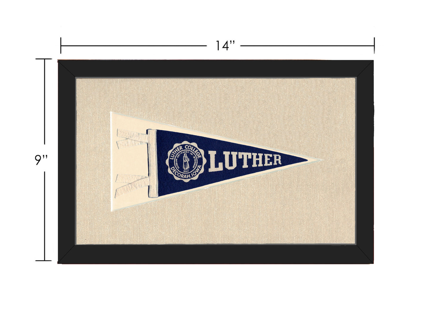 Vintage Luther College Pennant