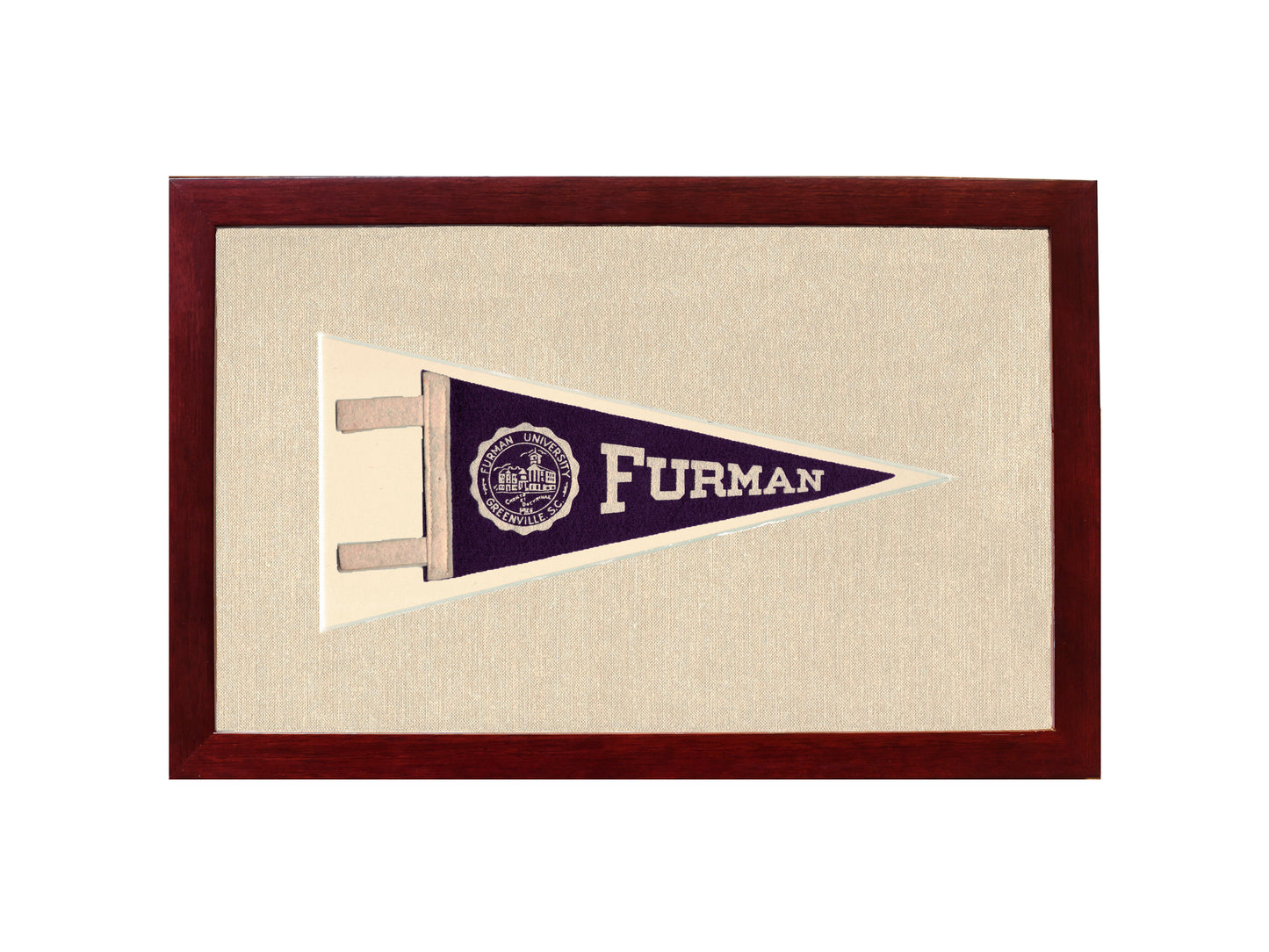 Vintage Furman University Pennant
