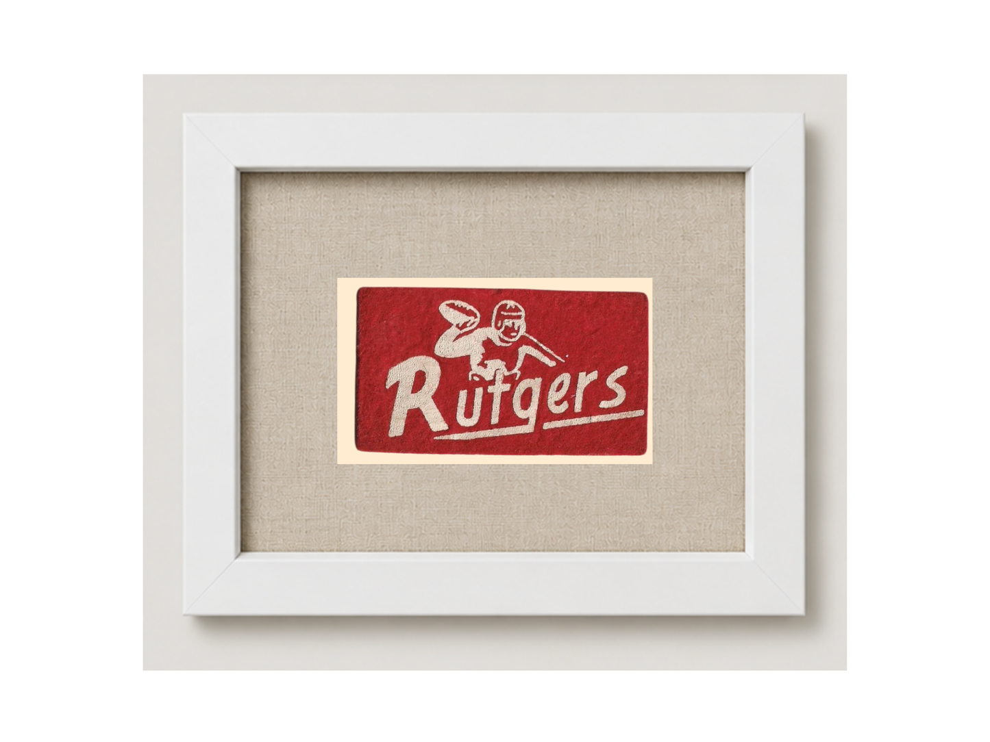 Vintage Rutgers University Felt Candy Pennant