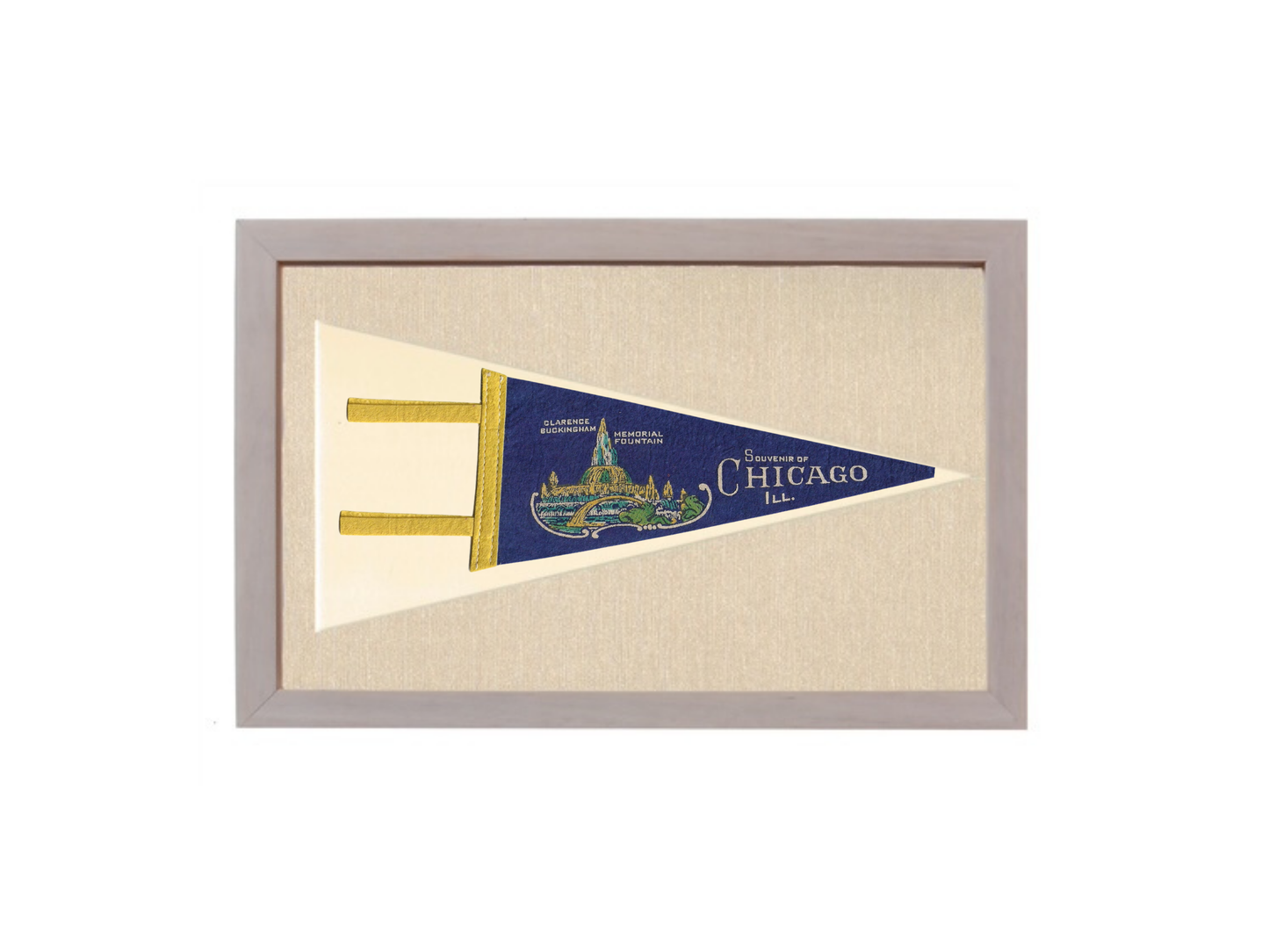 Vintage Chicago City Pennant