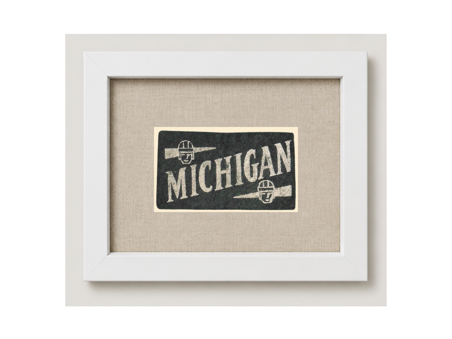 Vintage Michigan State University Candy Felt Pennant